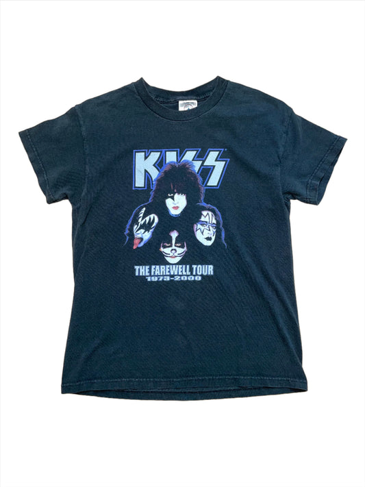 Vintage Y2K KISS Farewell Tour Black T-Shirt - XXS