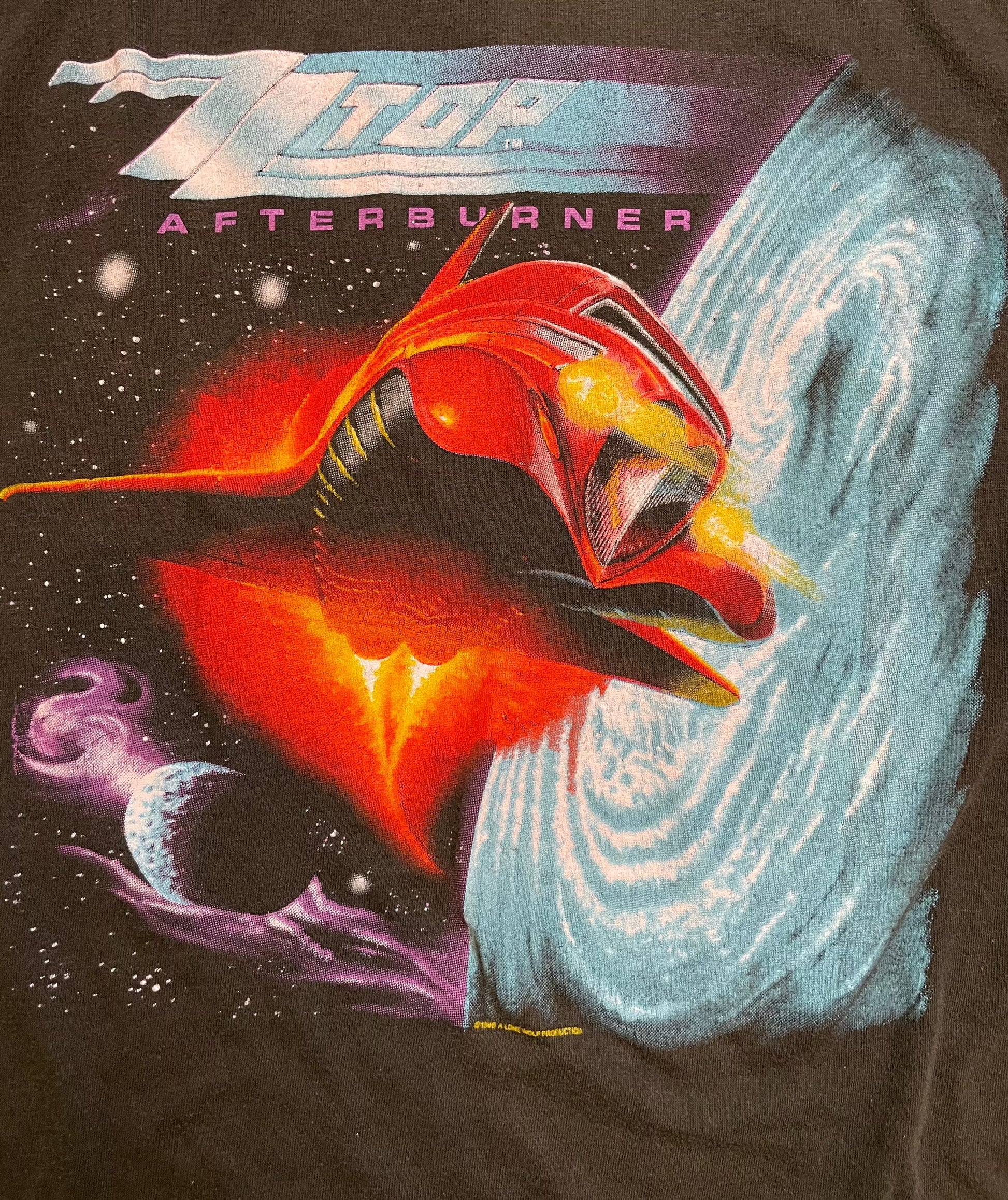 85' Vintage ZZ Top "Afterburner" Black T-Shirt - XS