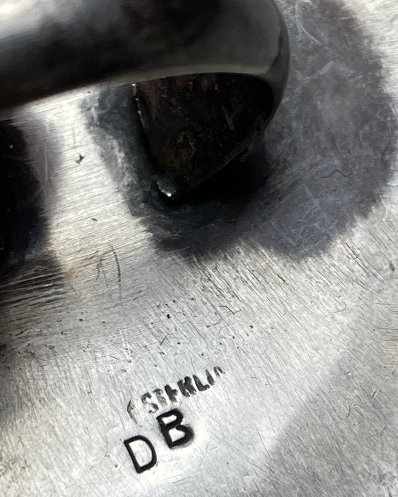 Vintage Large Orange Spiny Oyster Shell Turquoise Ring Sz 8