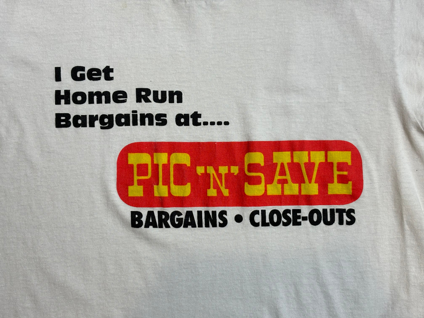 '80s Vintage Wht Pic N Save T-Shirt - LRG