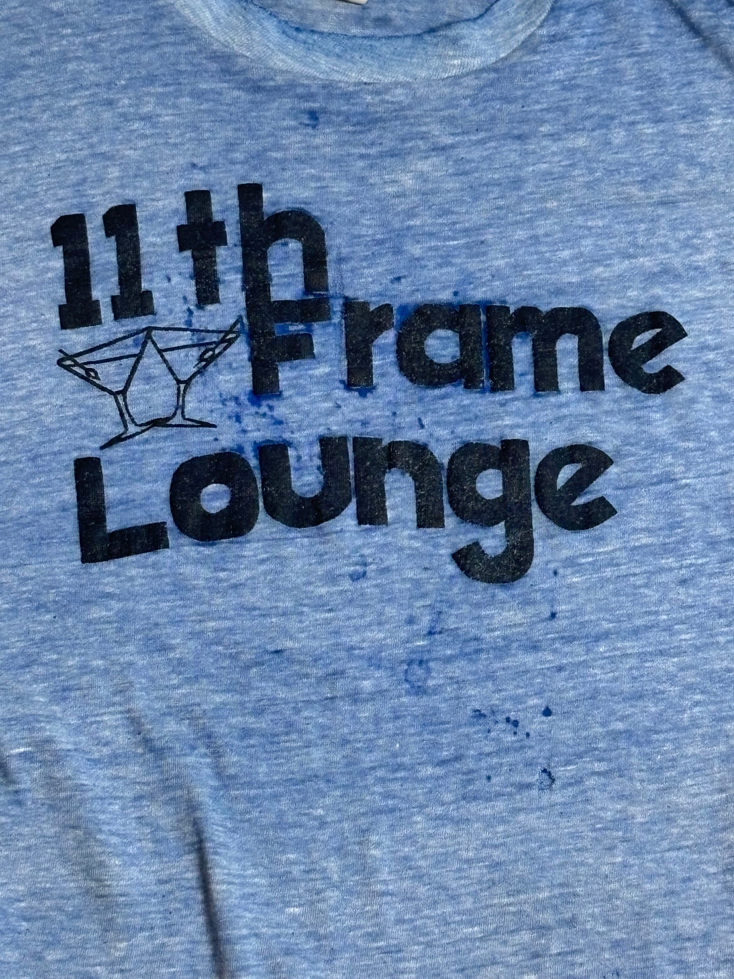 '70s Vintage Blue "11th Frame Lounge" T-Shirt - MED