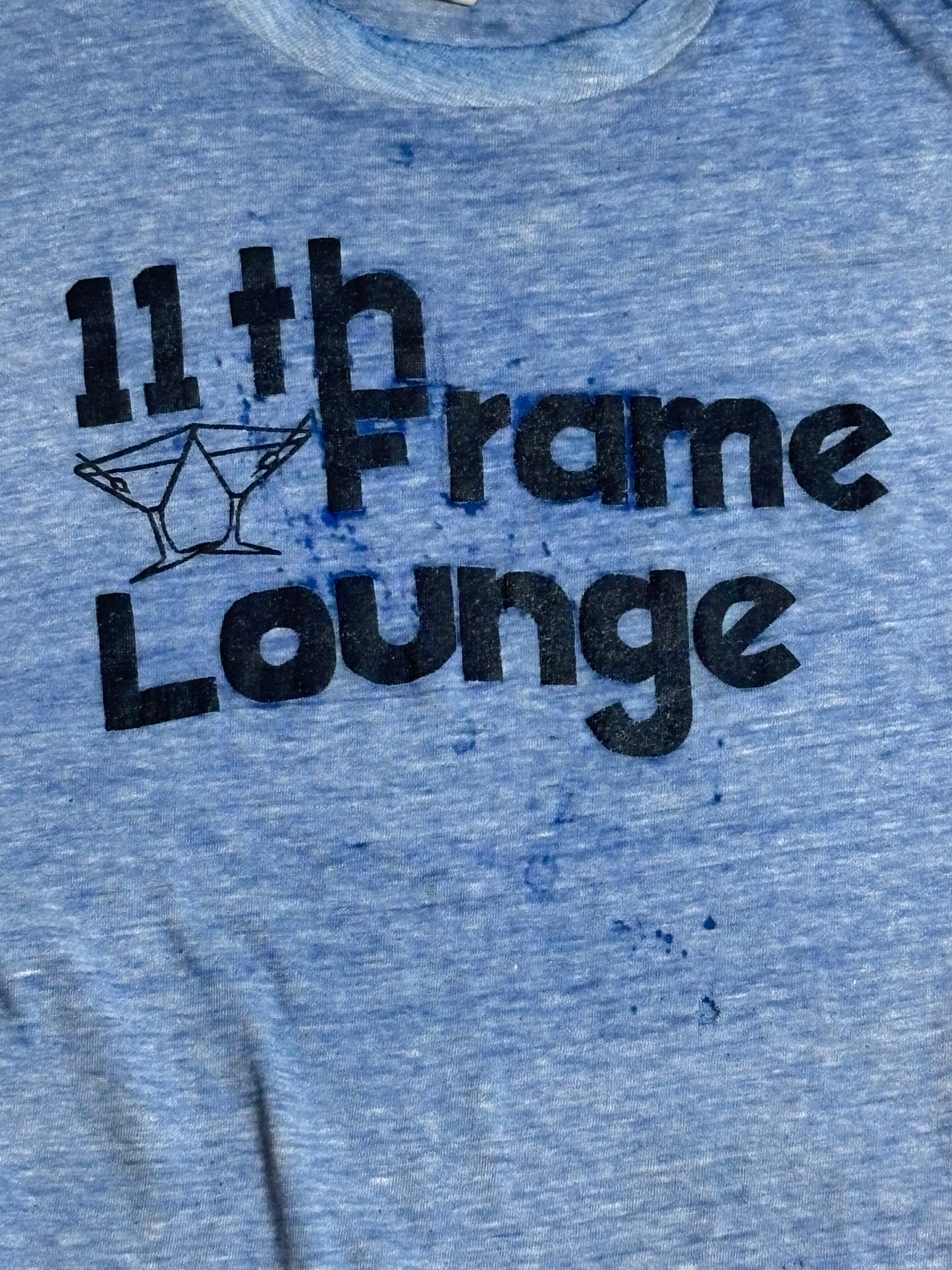 '70s Vintage Blue "11th Frame Lounge" T-Shirt - MED