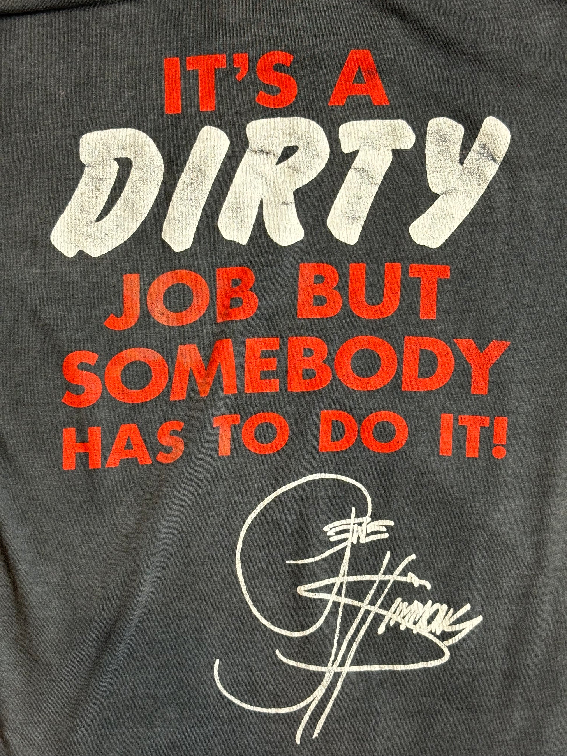 1987 Vintage Kiss Dirty Job T-Shirt - SML
