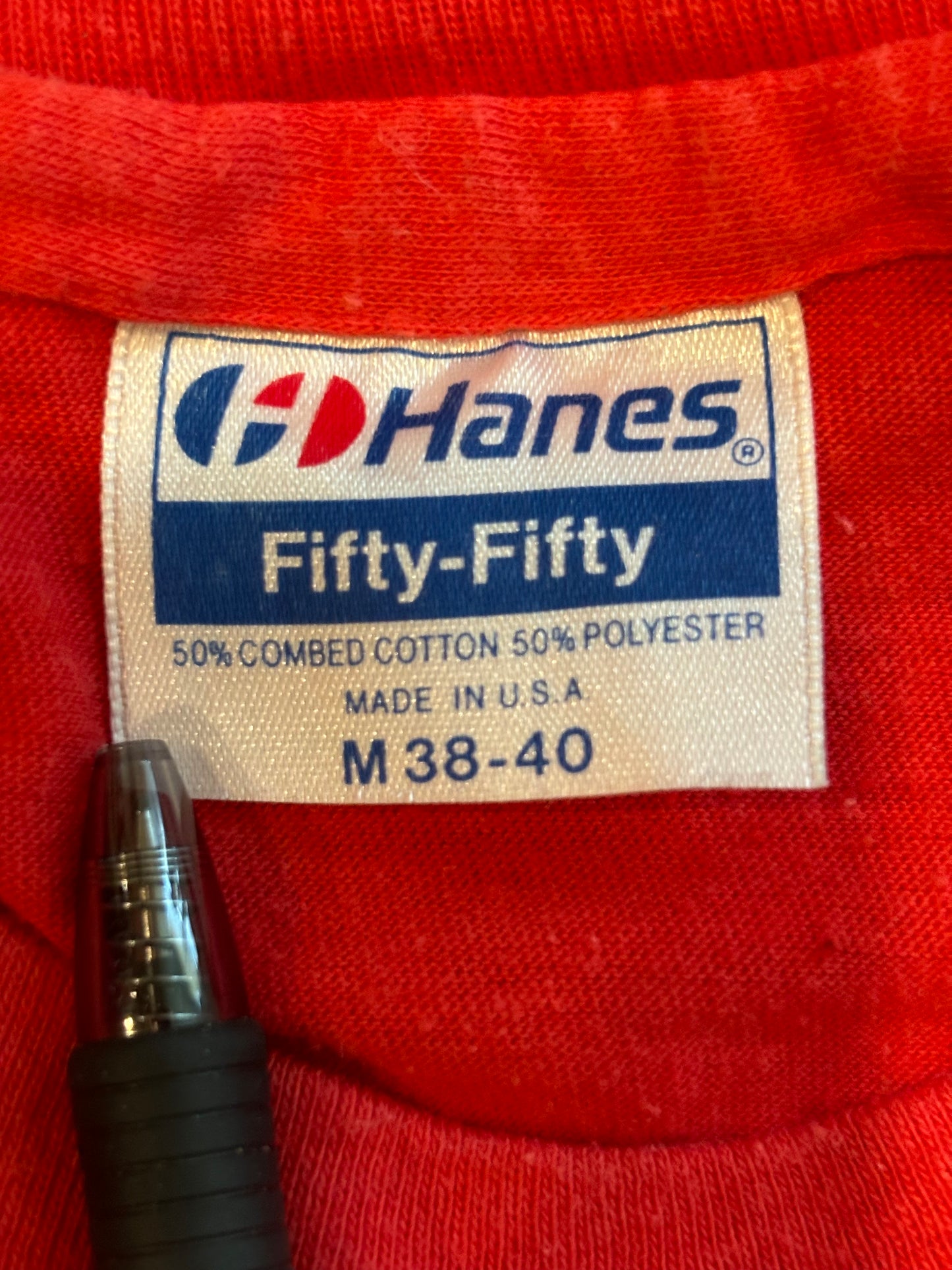 '80s Vintage "WOW" Girl Scouts Red T-shirt - MED