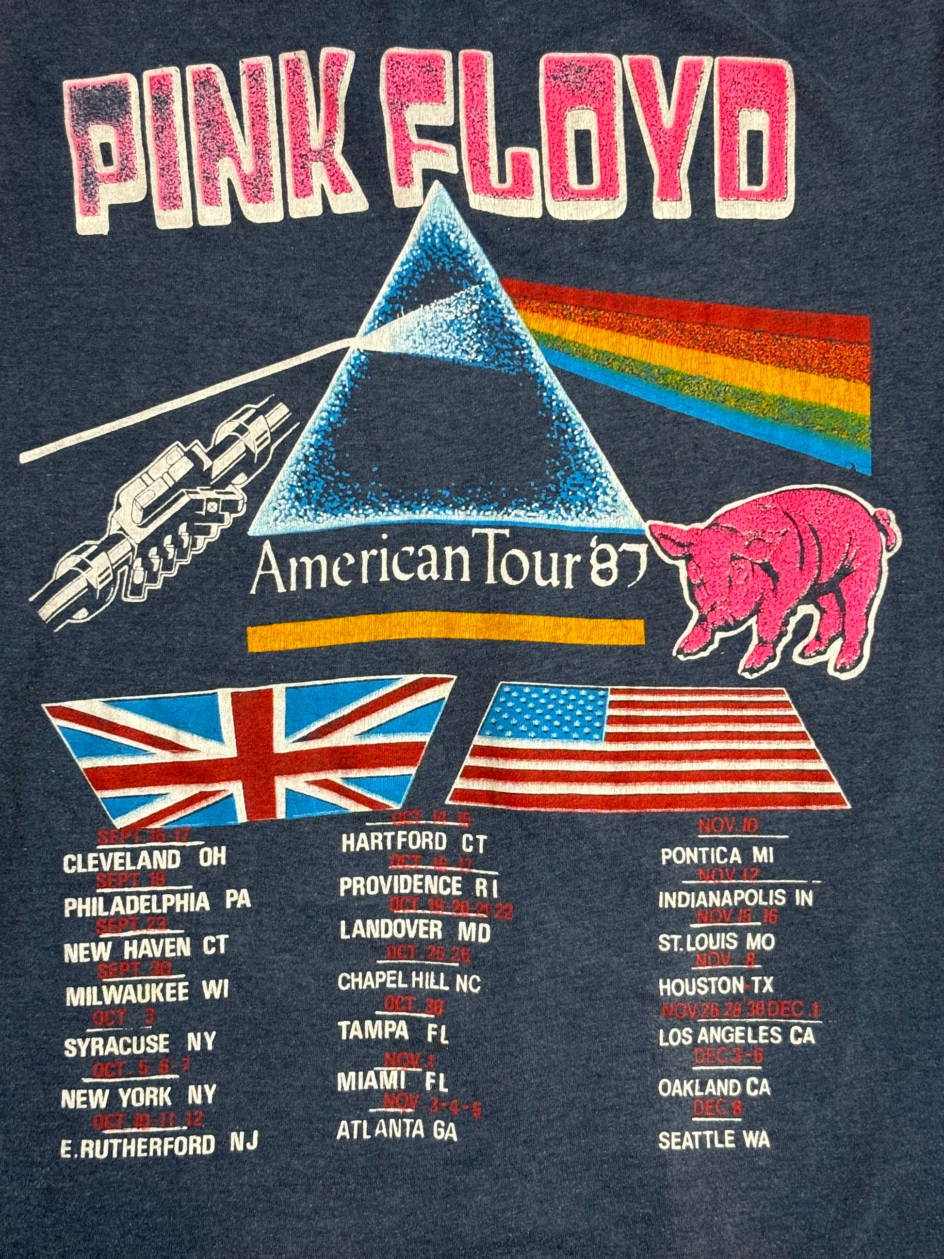 1987 Vintage Pink Floyd Momentary Lapse of Reason T-Shirt - LRG