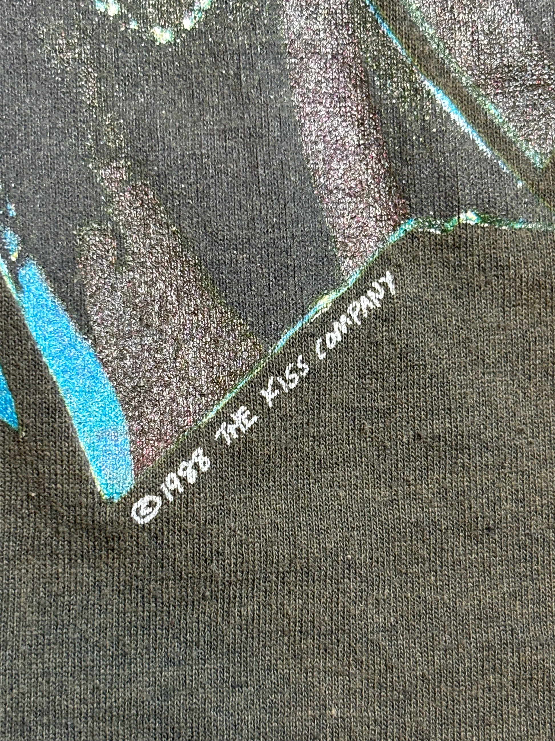 '88 Vintage Kiss "Mirror Crazy Nights" Blk T-Shirt - SML