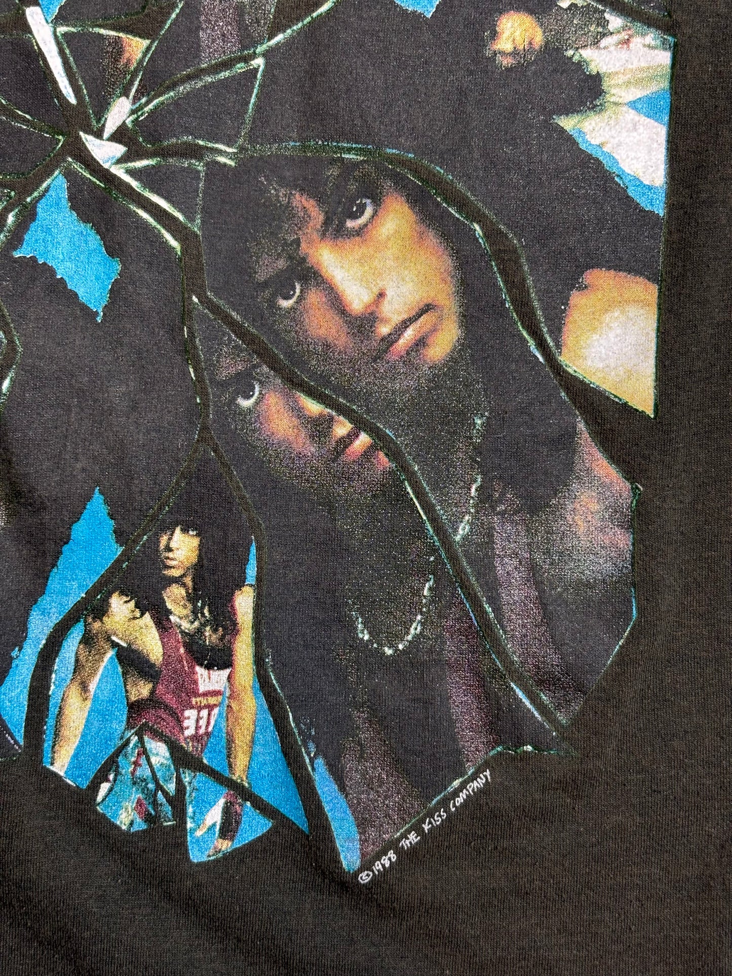'88 Vintage Kiss "Mirror Crazy Nights" Blk T-Shirt - SML