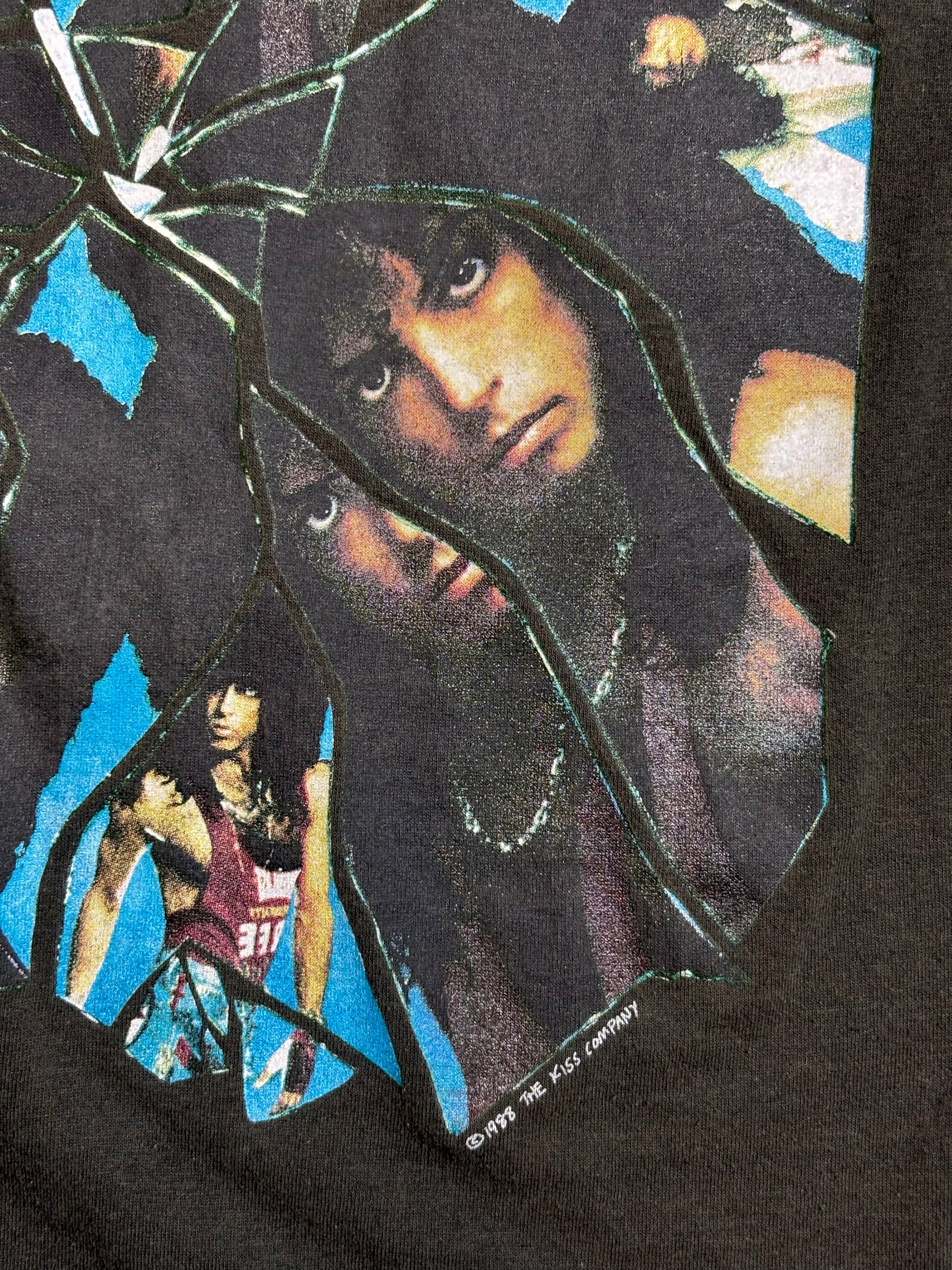 '88 Vintage Kiss "Mirror Crazy Nights" Blk T-Shirt - SML