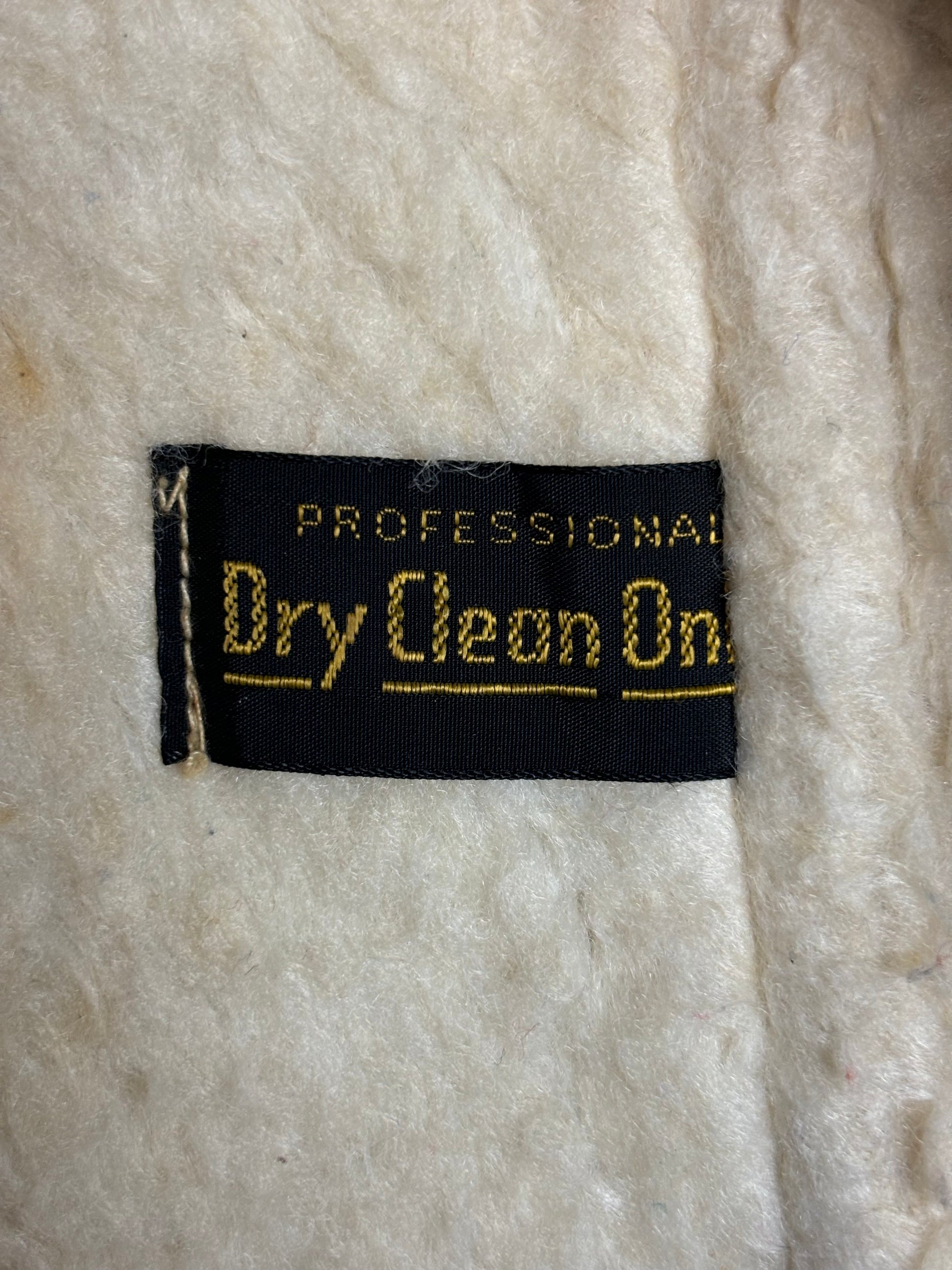 '70s Vintage David James Speckled Hide Sherpa Lined Vest - MED