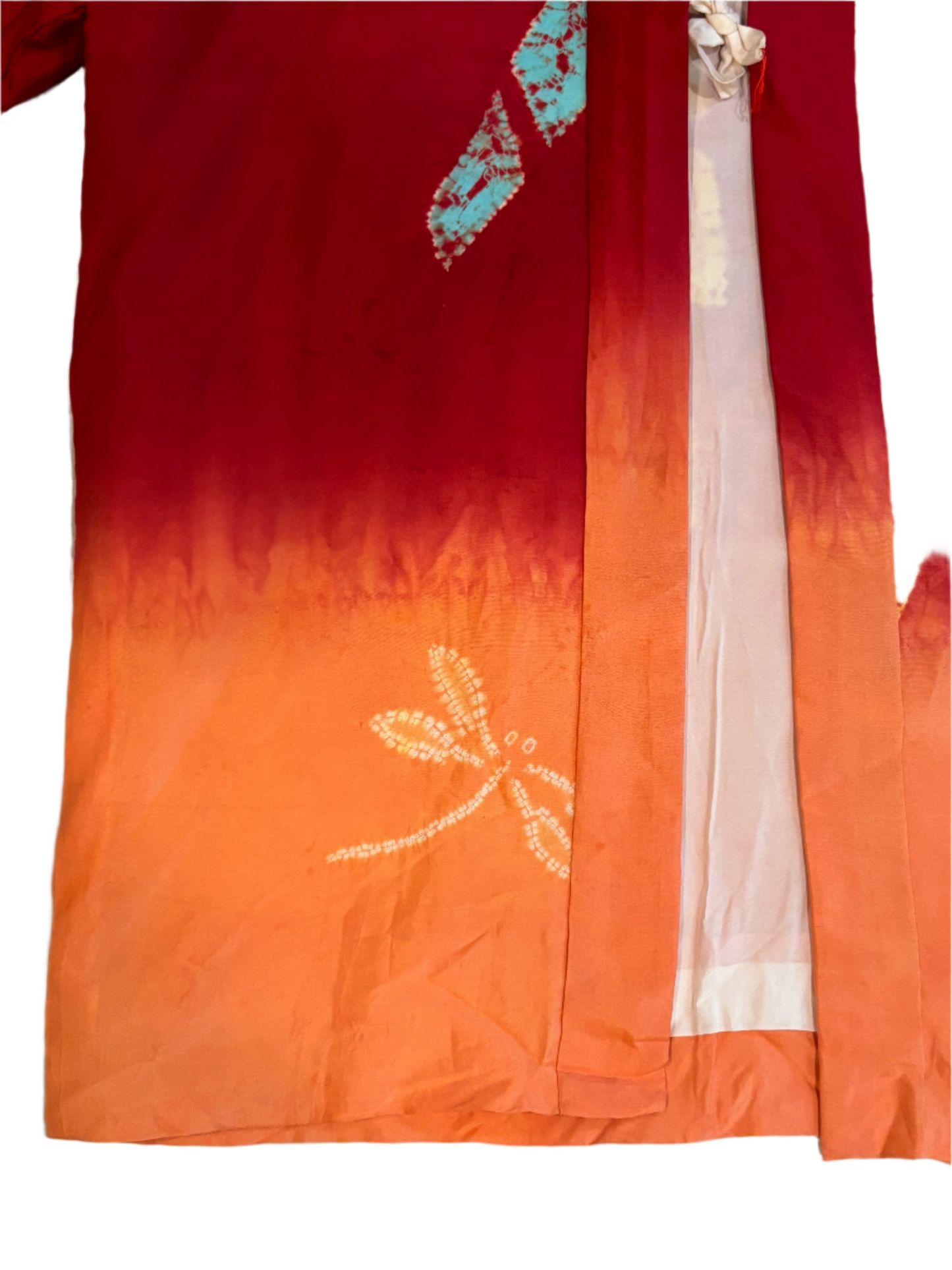Vintage Child's Tie Dye Silk Kimono 13-15Y