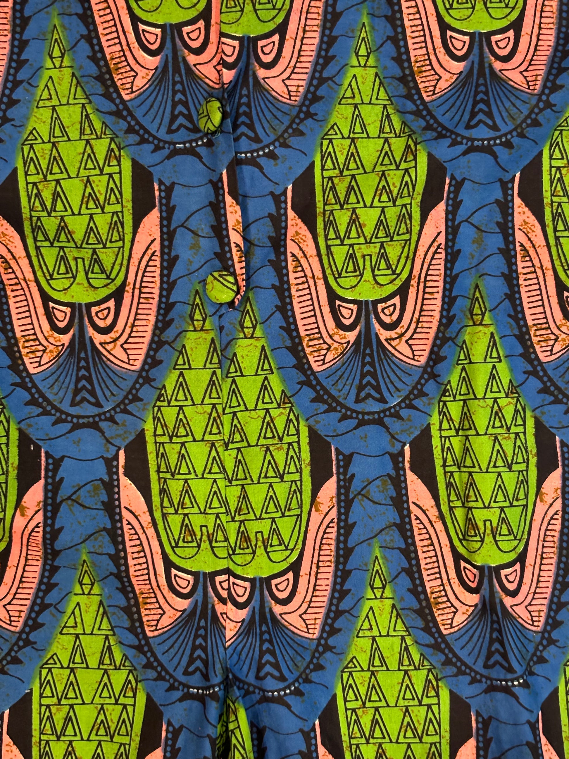 Vintage Child's Ikat Jumpsuit 14-16Y