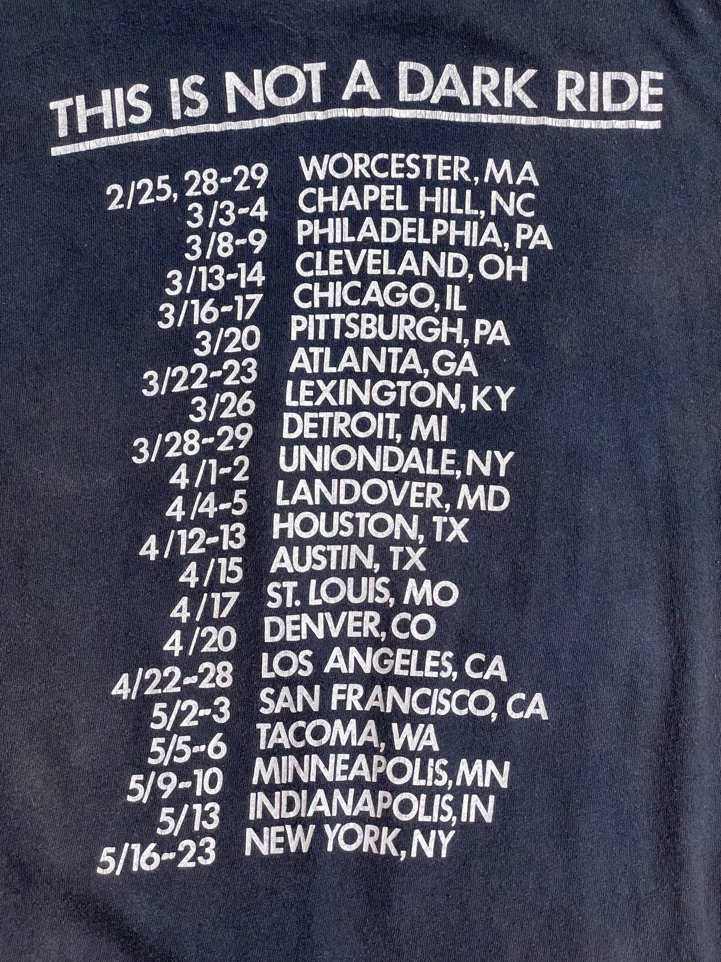 '88 Vintage Bruce Springsteen "Tunnel of Love" Tour Navy Blue T-Shirt - LRG