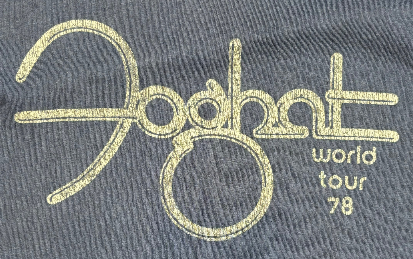 '78 Vintage Foghat Wold Tour Navy T-Shirt - XS