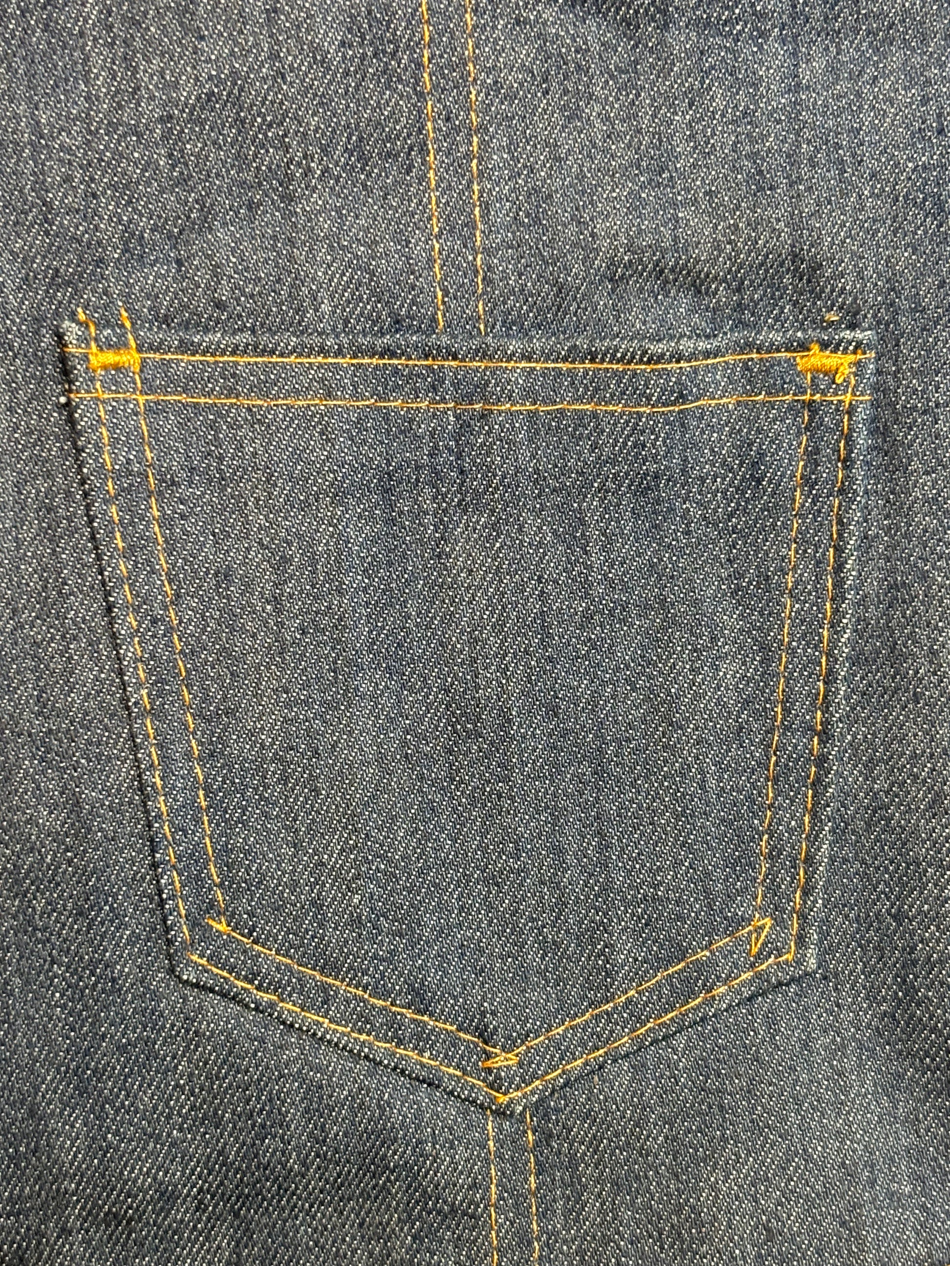 '70s/80s Vintage Drk Denim Sherpa Snap-Button Vest - XL