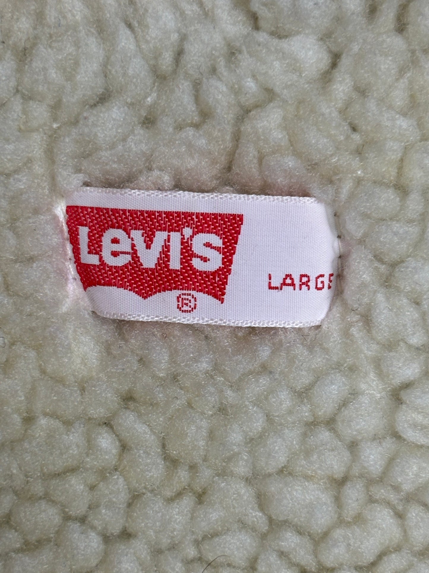 Vintage Levis Denim Sherpa Lined Vest - LRG