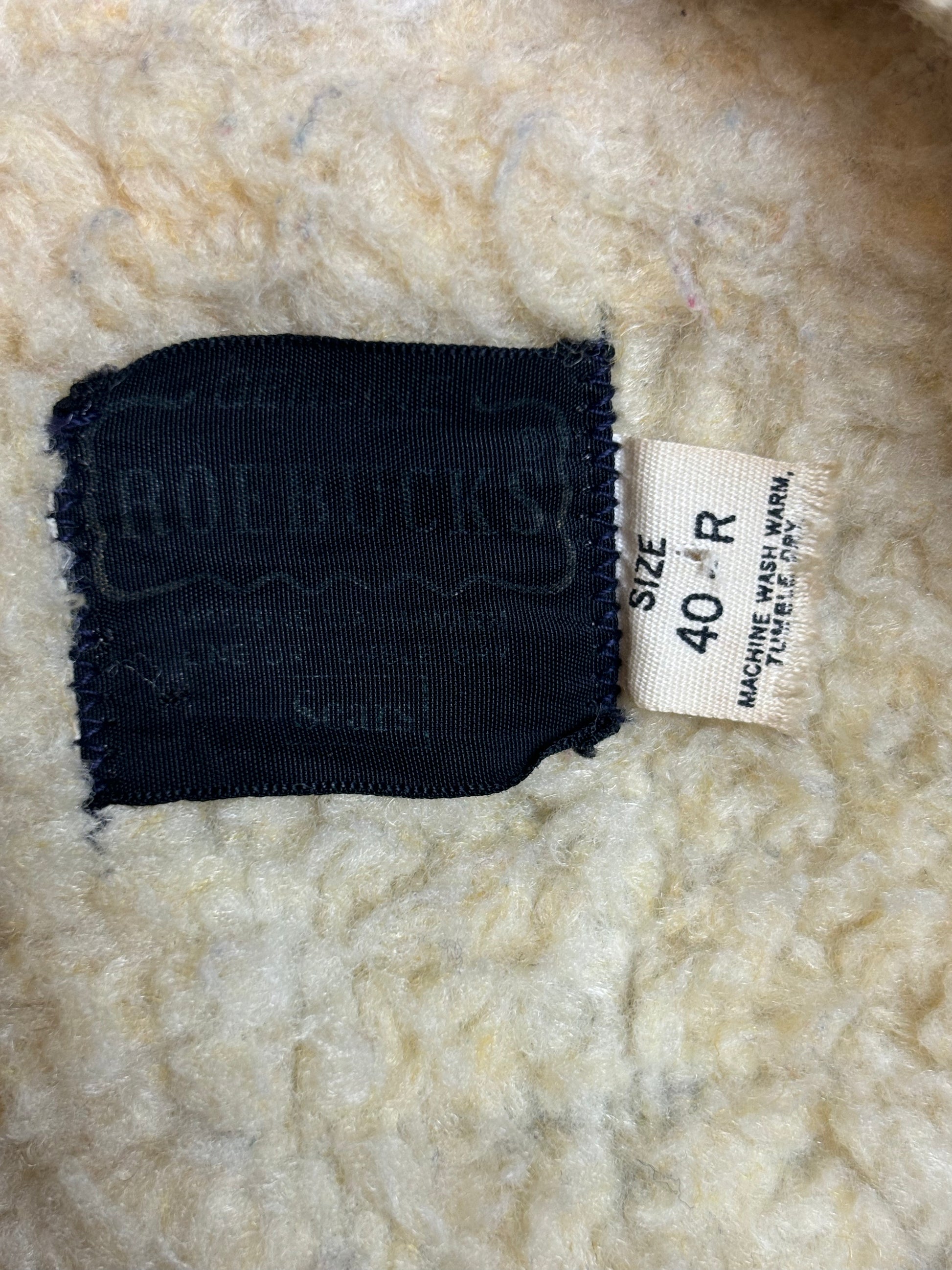 Vintage Roebucks Sherpa Lined Denim Jacket - XL