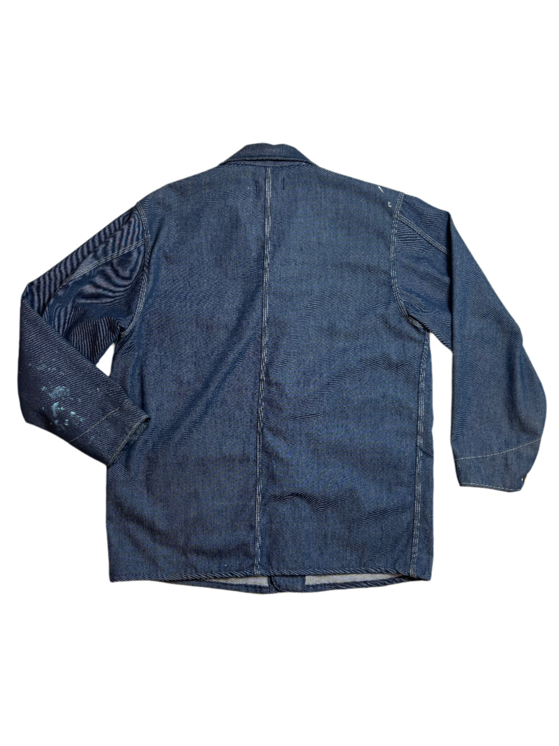 '60s Vintage Montgomery Ward Drk Denim Chore Jkt - 2XL