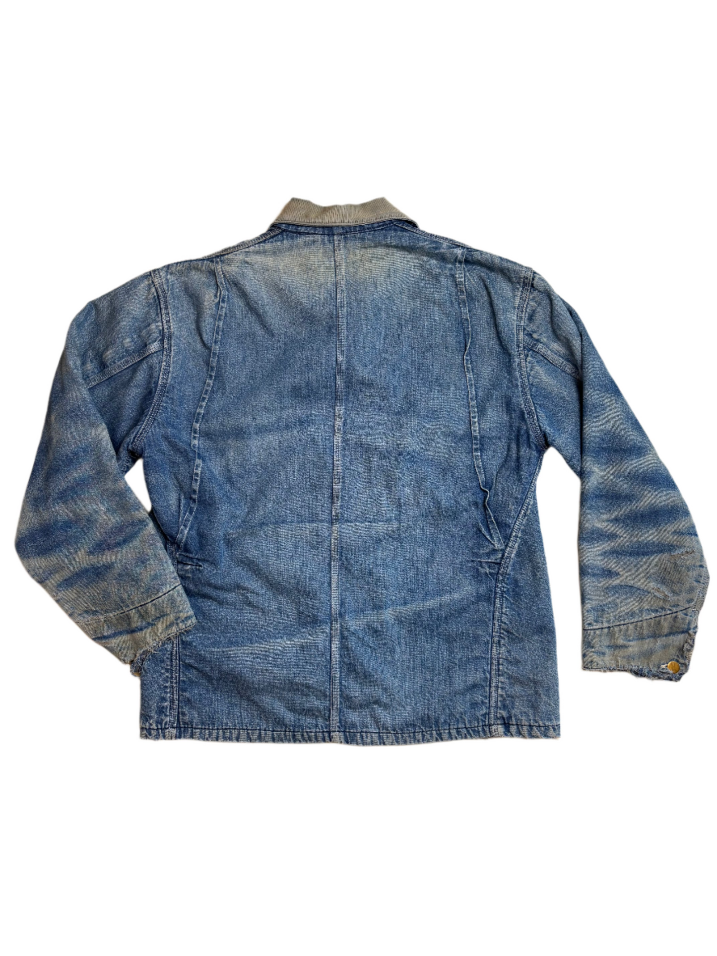 '80s Vintage Carhartt Blanket Lined Denim Chore Jacket - 3XL