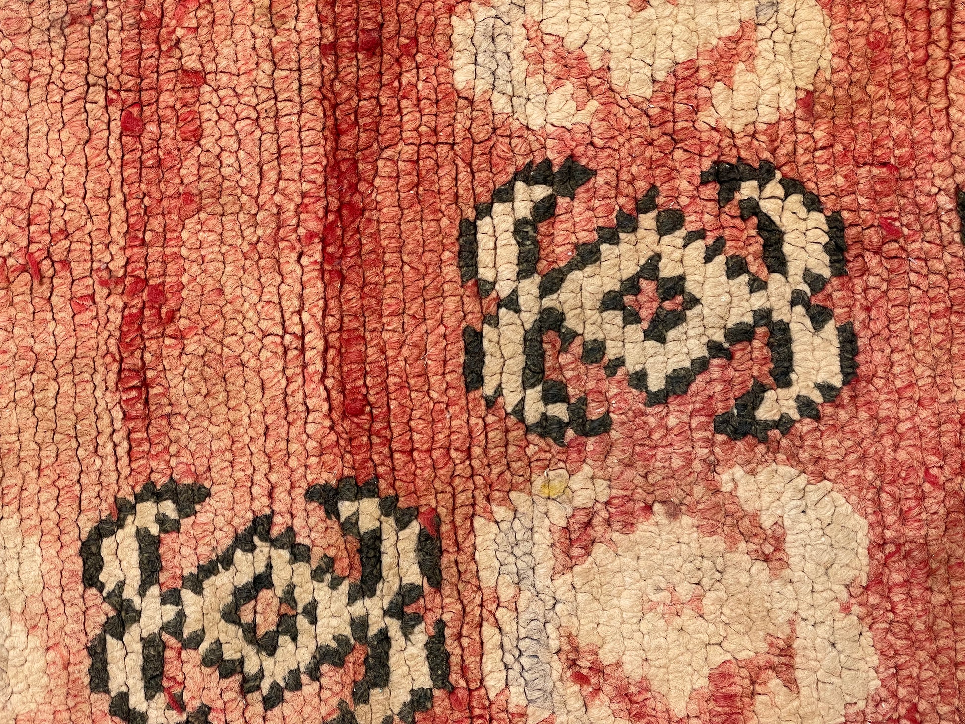 Moroccan Wool Red Carpet Pillowcase w/Abstract Pattern 1.98' x 1.29'