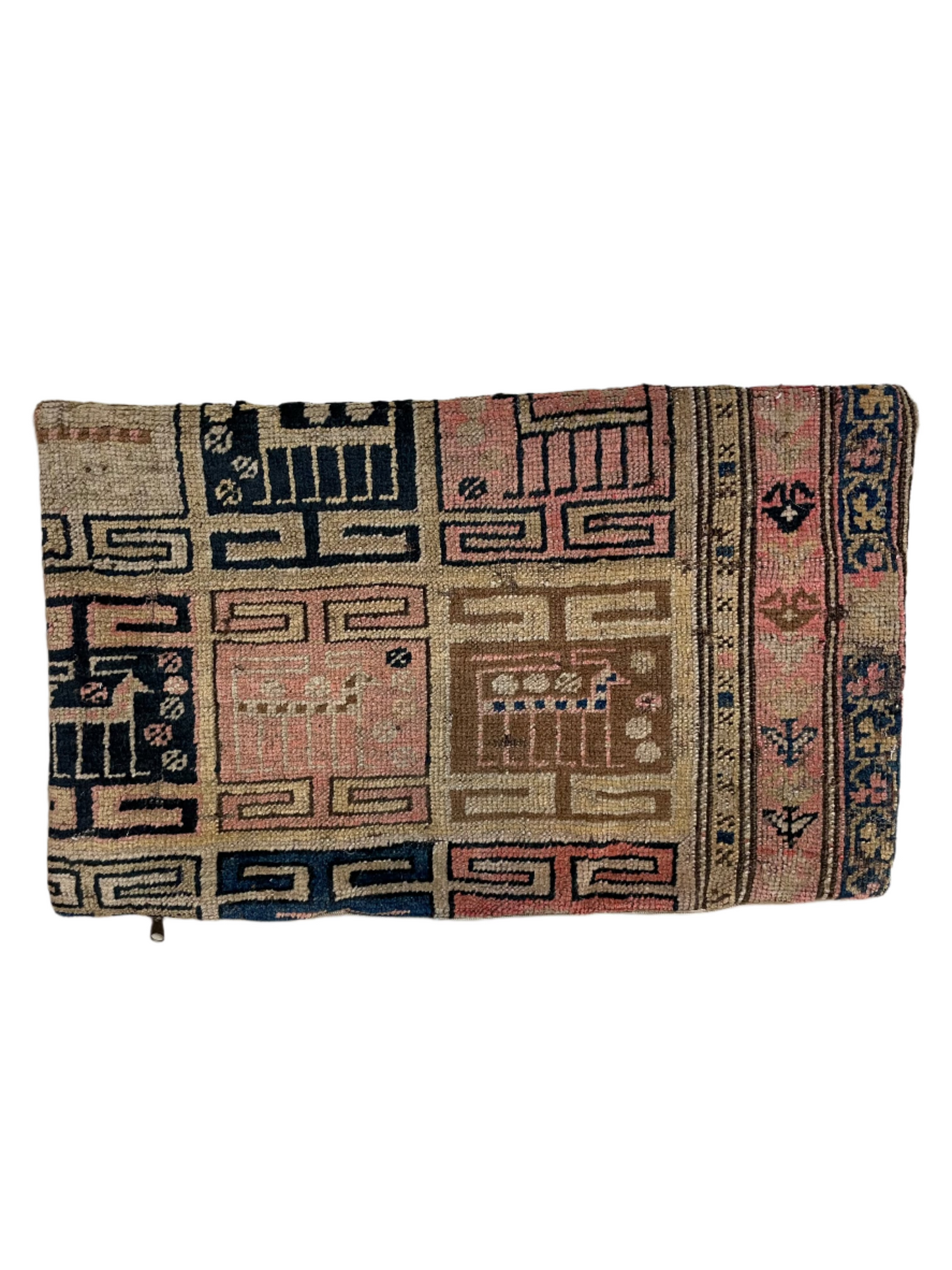 Moroccan Berber Mauve & Black Tapestry Pillowcase 2.04' x 1.25'