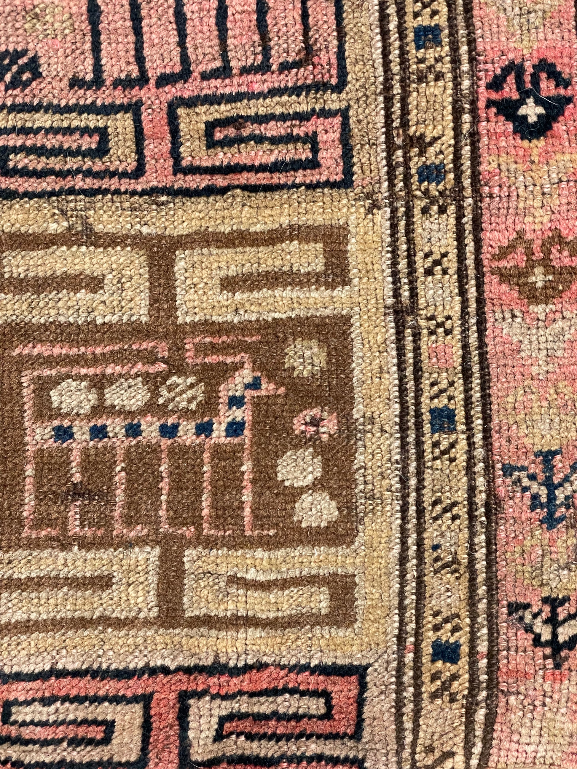 Moroccan Berber Mauve & Black Tapestry Pillowcase 2.04' x 1.25'