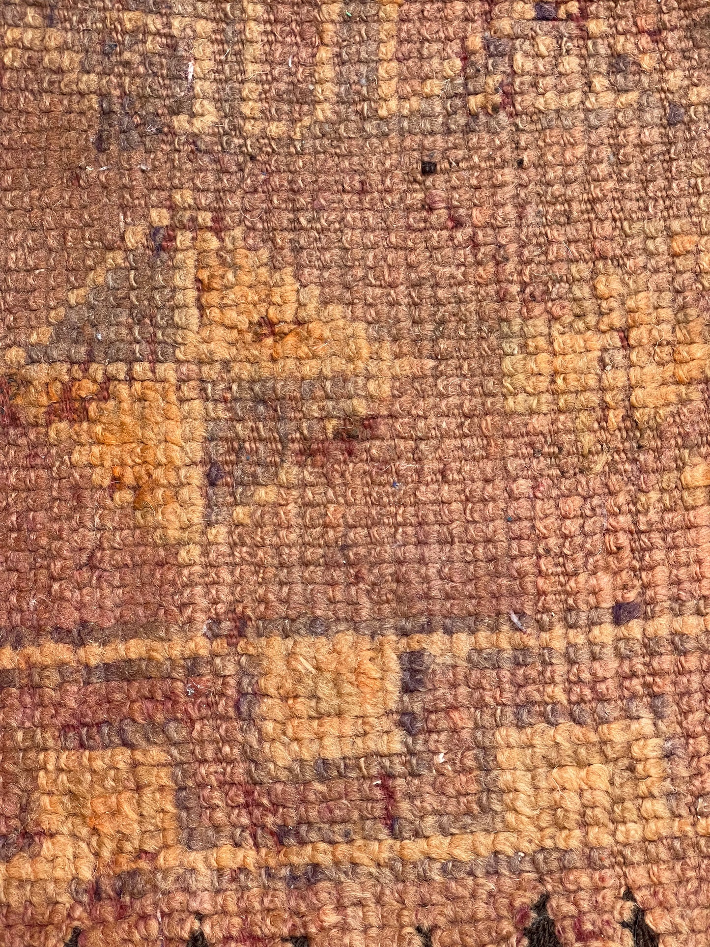 Moroccan Faded Mauve Wool Tapestry Pillowcase 1.67' x 1.25'