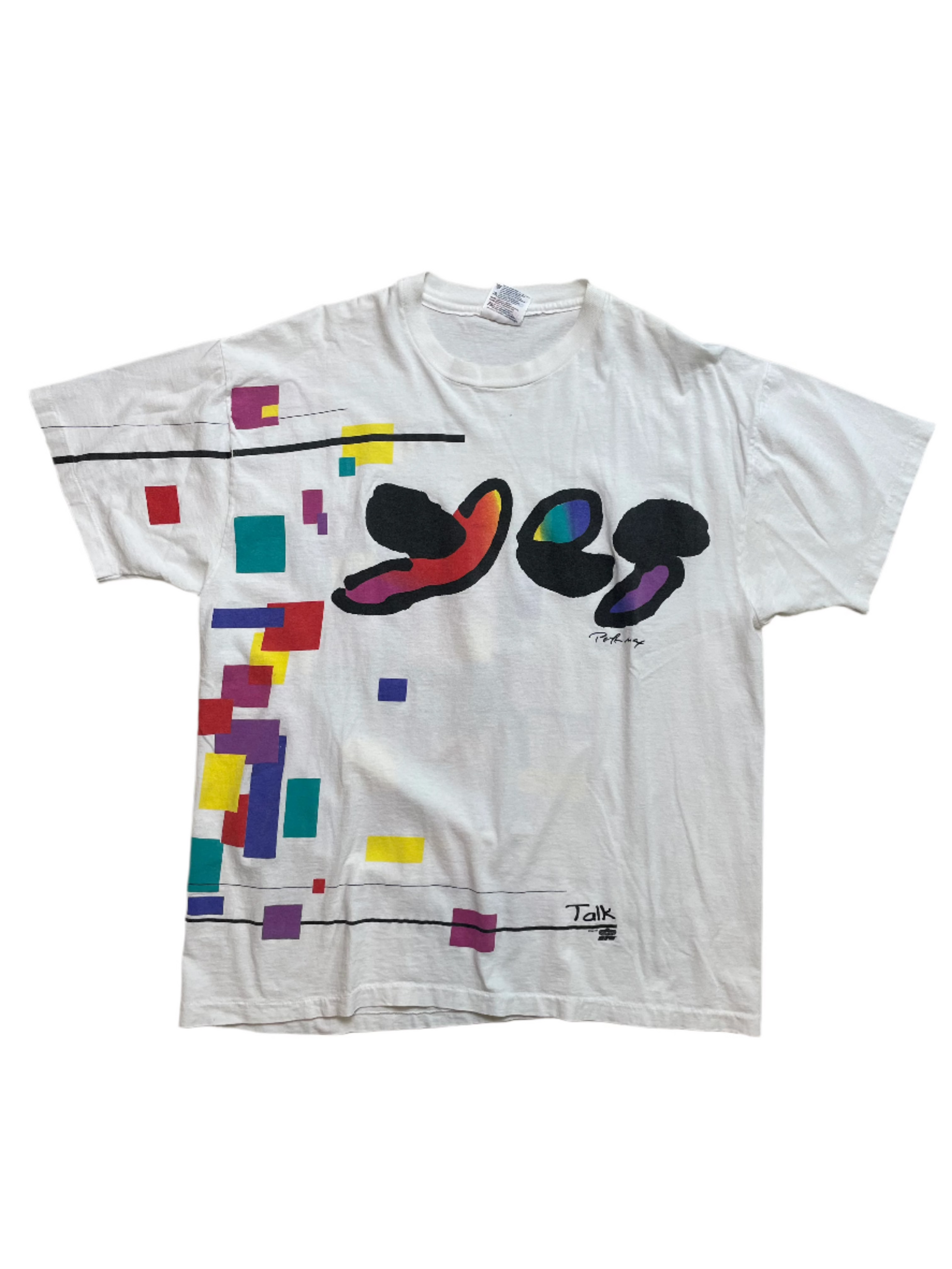 '94 Vintage YES "Talk Peter Max" White T-Shirt - XL