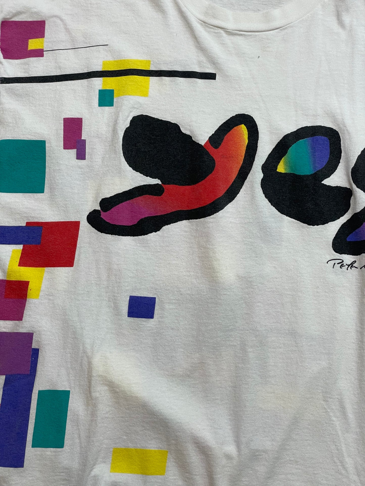 '94 Vintage YES "Talk Peter Max" White T-Shirt - XL