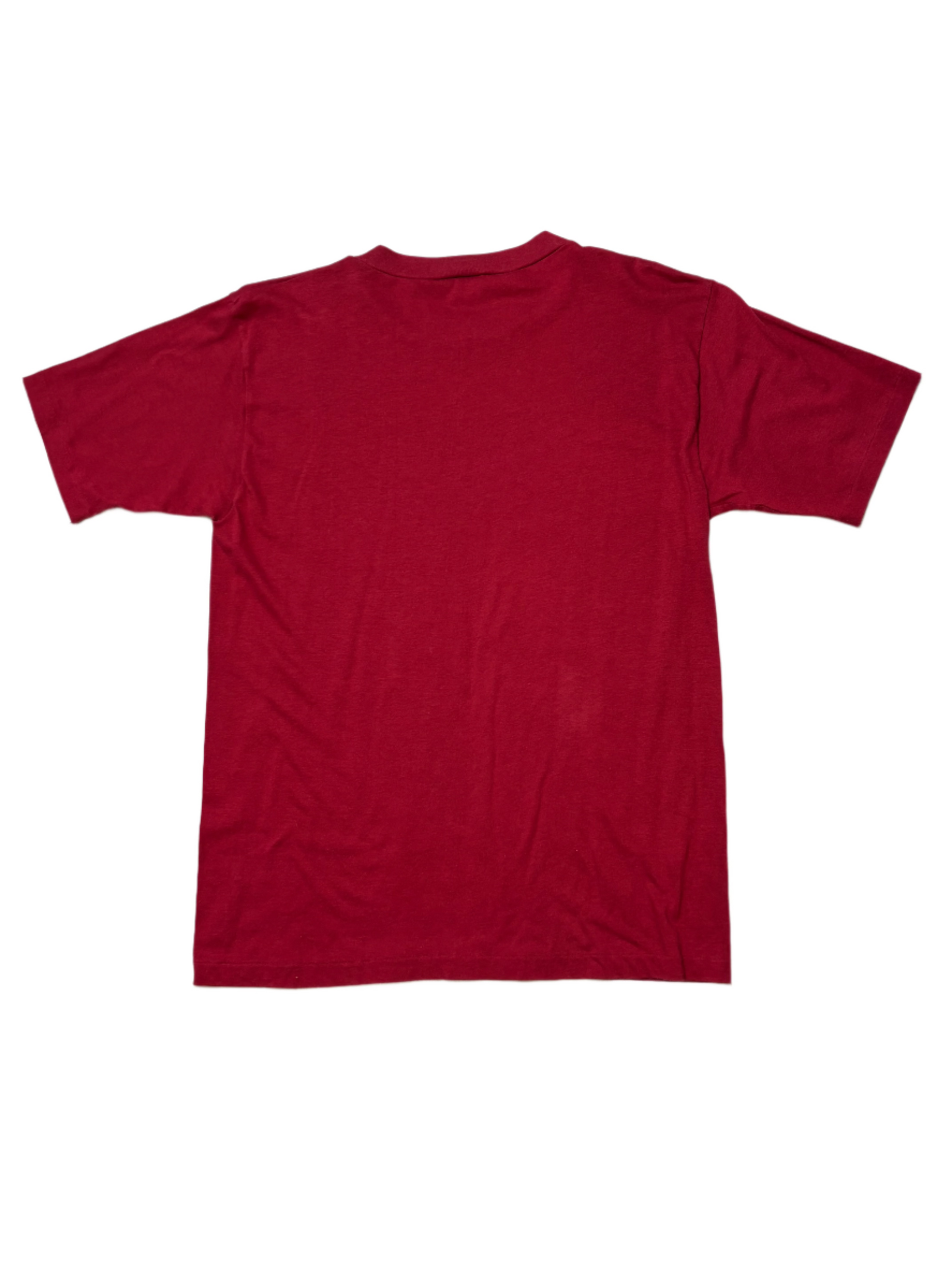 '70s Vintage Snoopy USAF Burgundy T-Shirt - SML