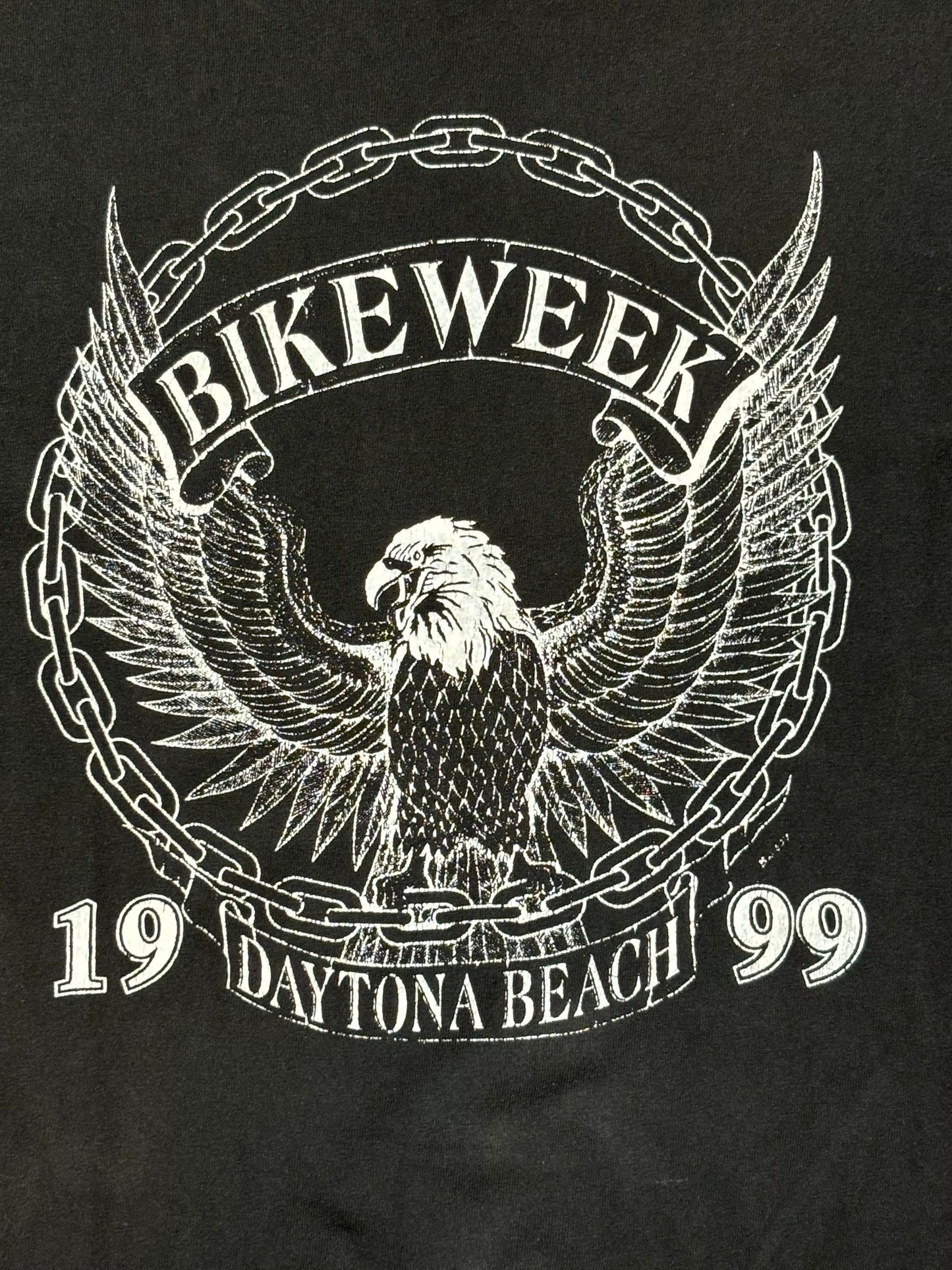 '99 Vintage Bike Week Daytona Beach Blk T-Shirt - LRG