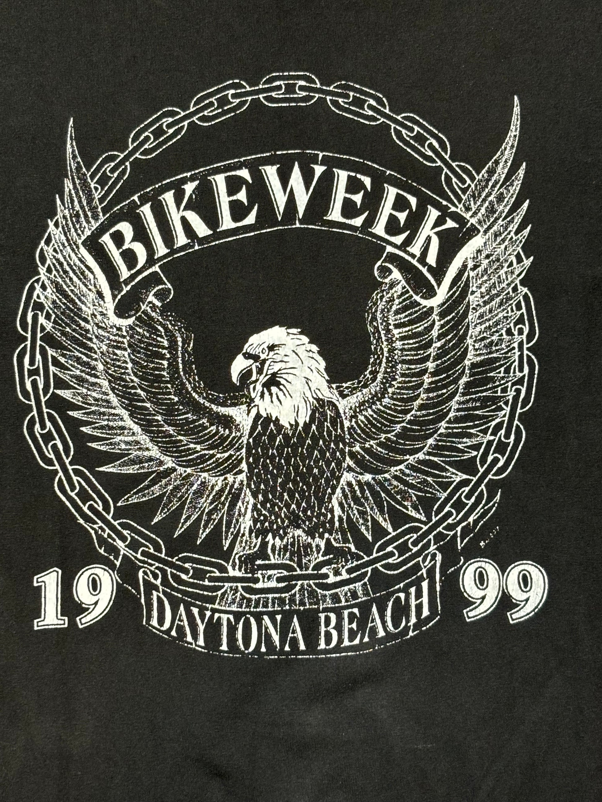 '99 Vintage Bike Week Daytona Beach Blk T-Shirt - LRG