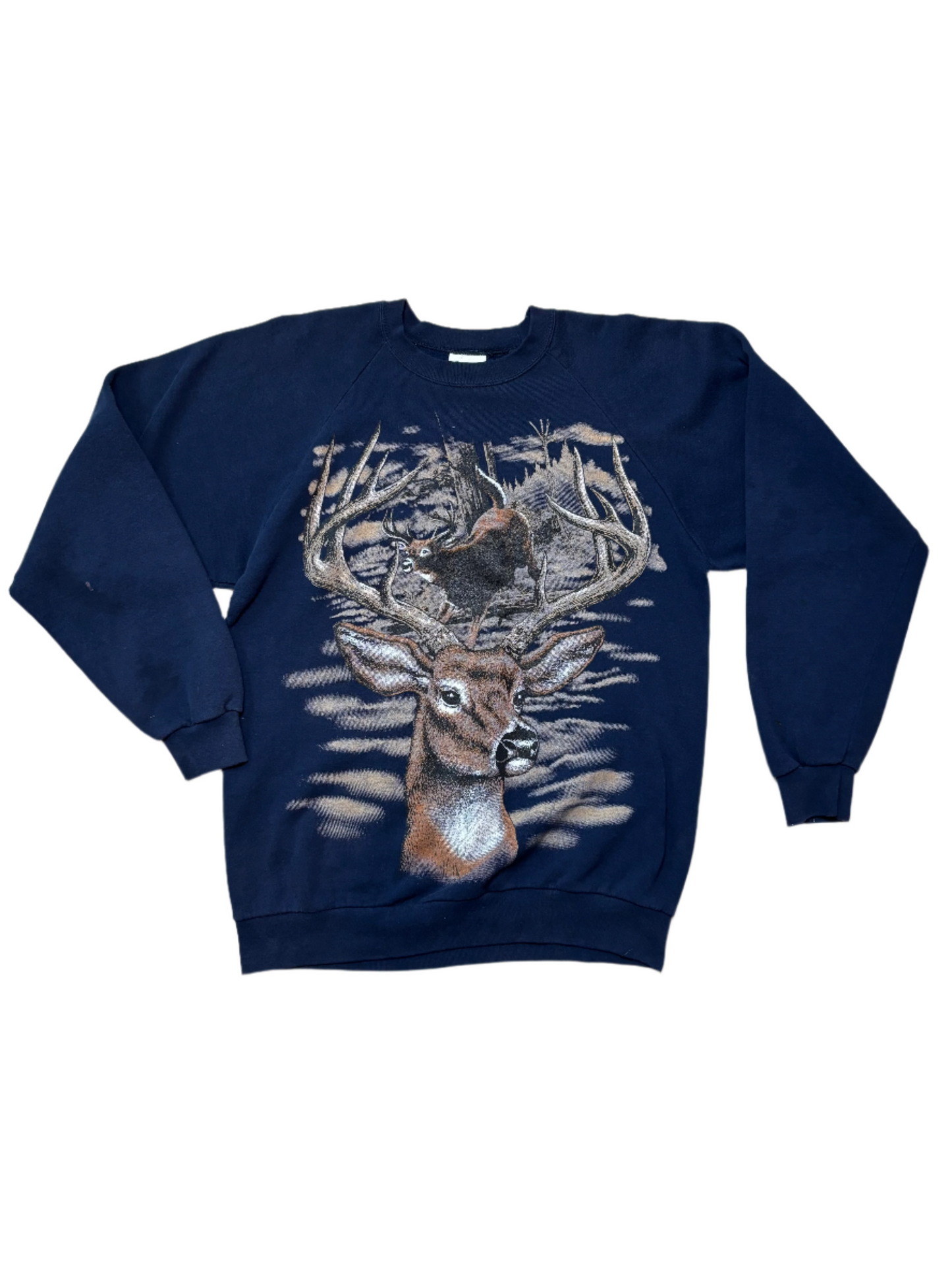'90s Vintage Buck Navy Sweathshirt - LRG