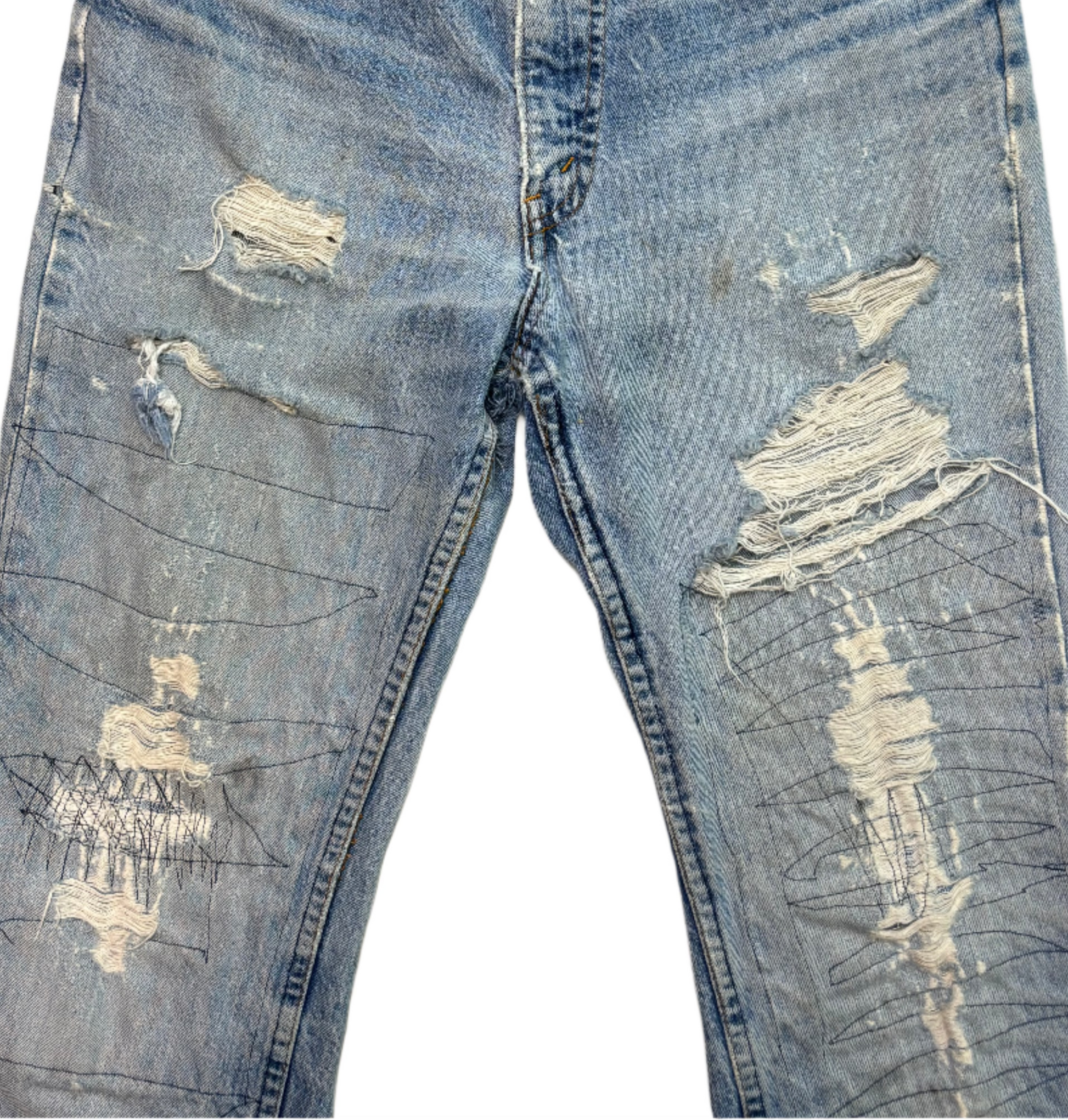 '79 Vintage Levis 646 Distressed Org Tab Jeans 30x28
