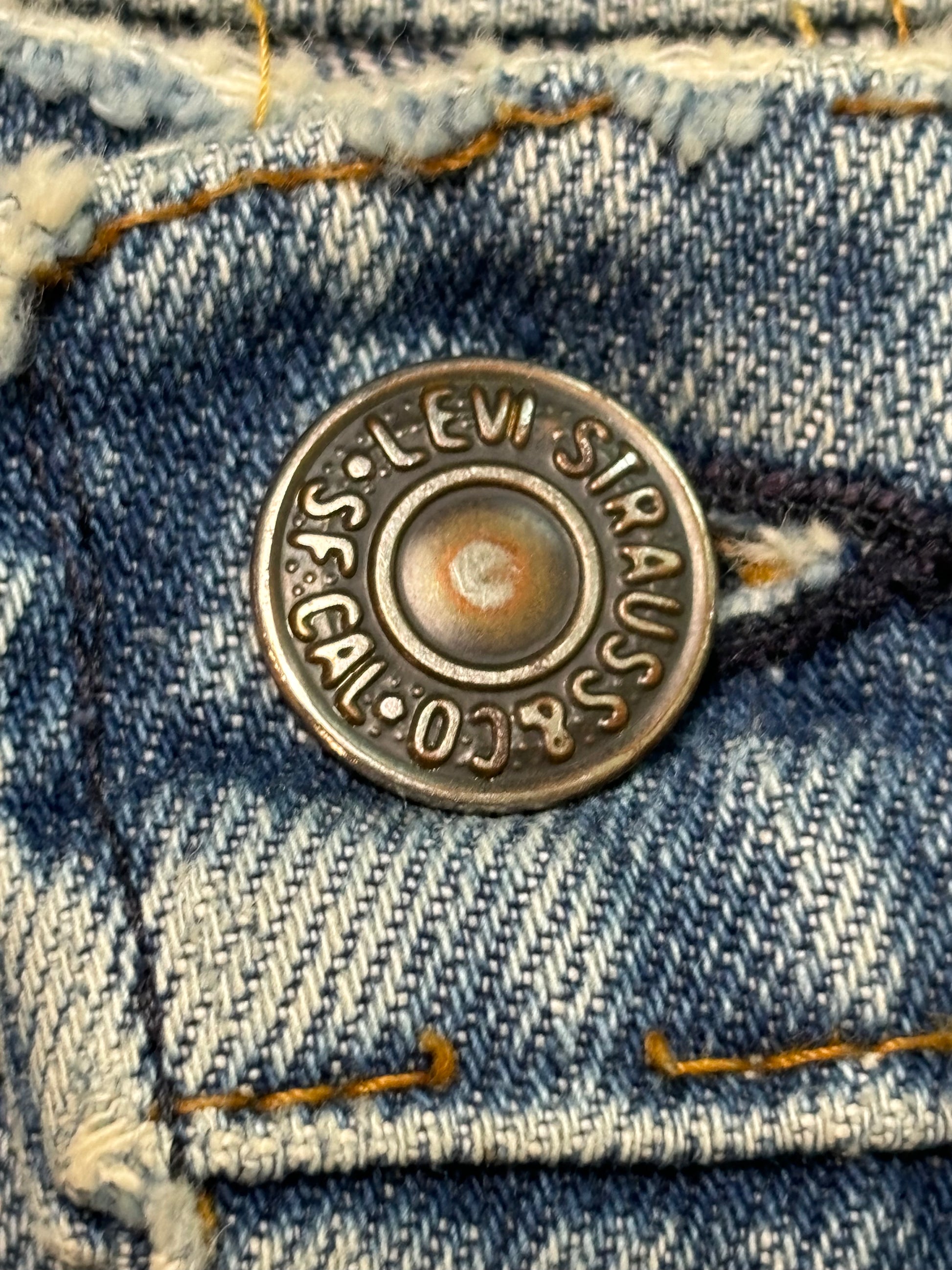 '79 Vintage Levis 646 Distressed Org Tab Jeans 30x28