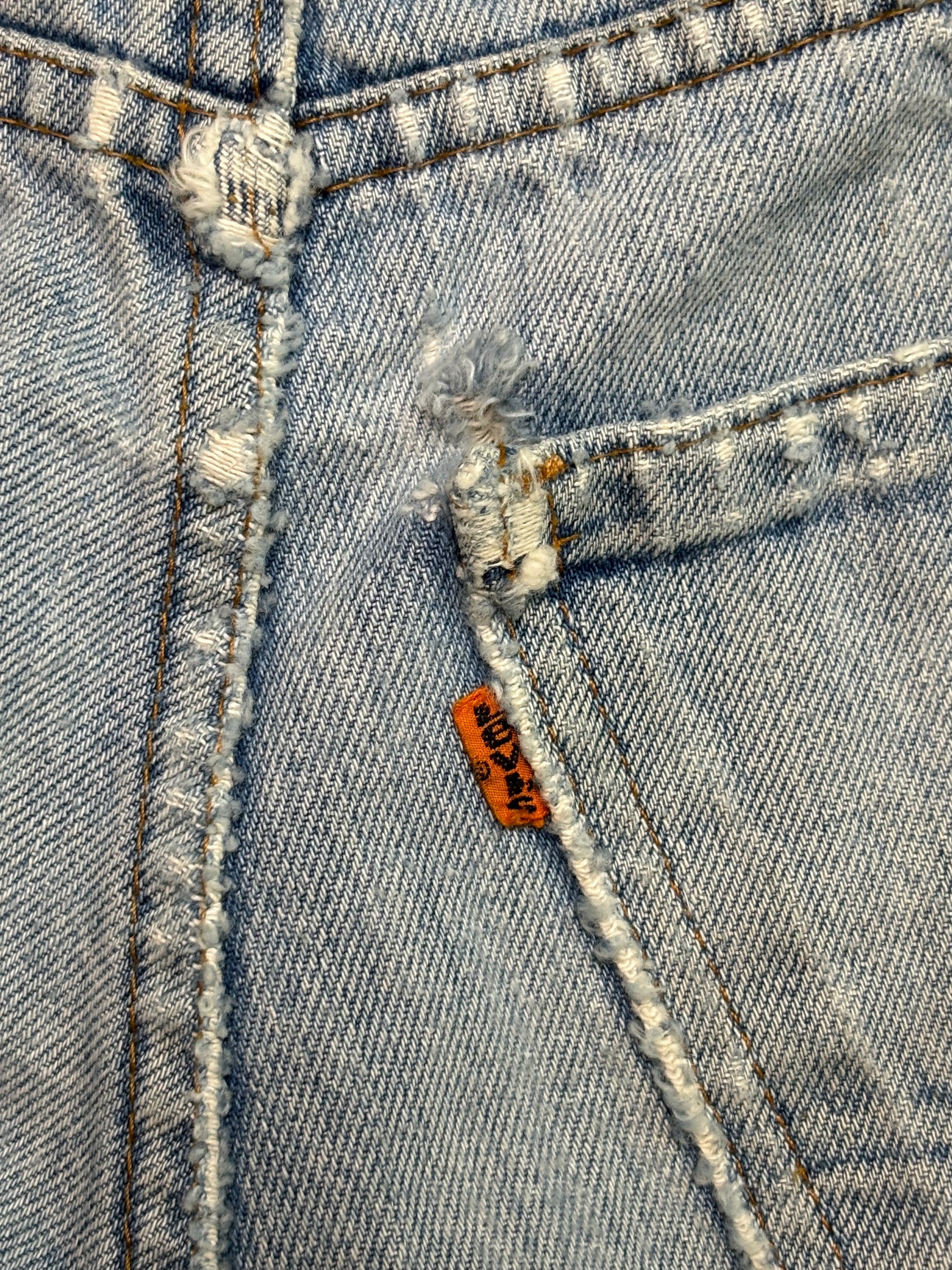 '79 Vintage Levis 646 Distressed Org Tab Jeans 30x28