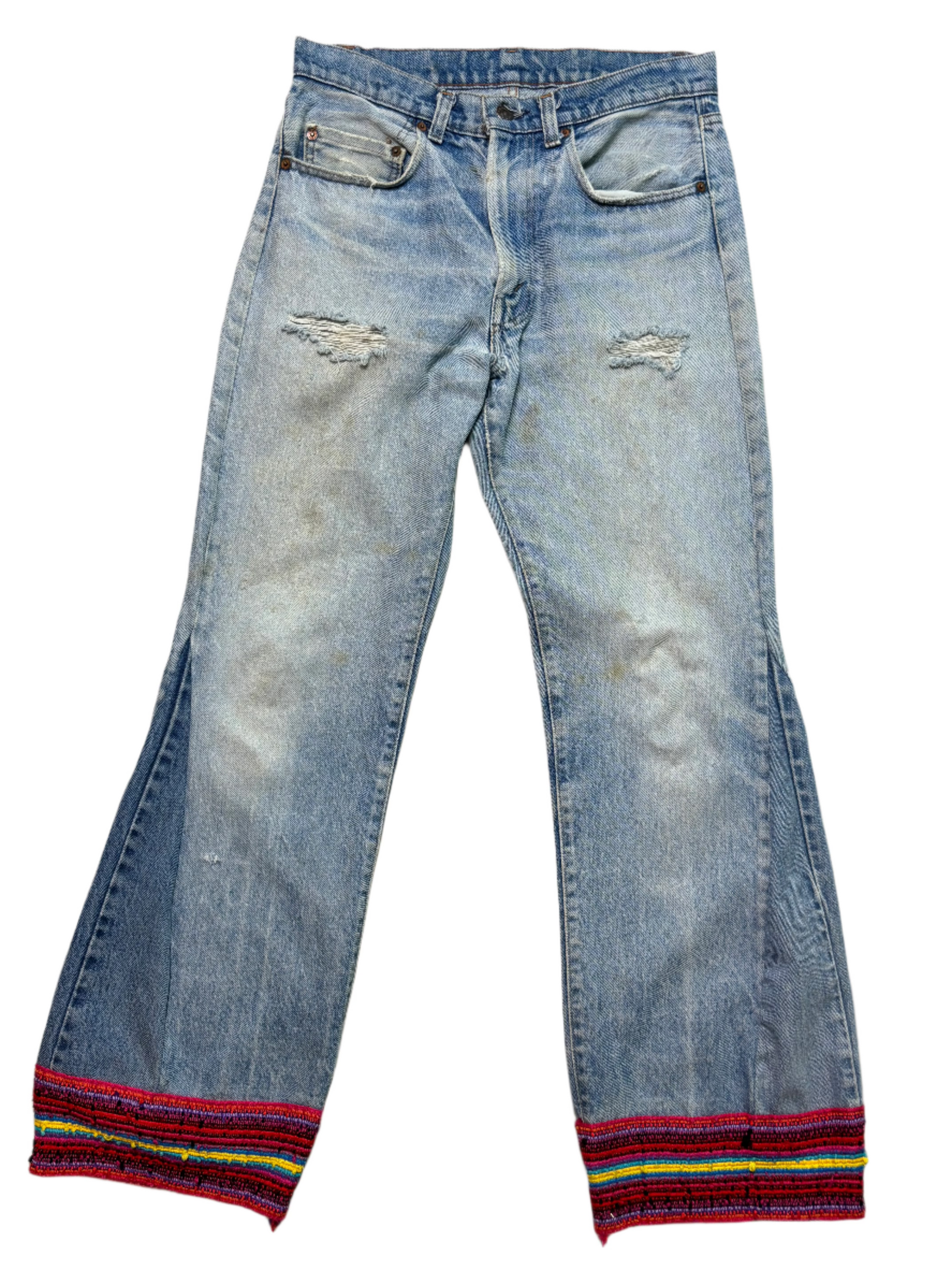 '81 Vintage Levis 505 Jeans w/Added Trim 30x30