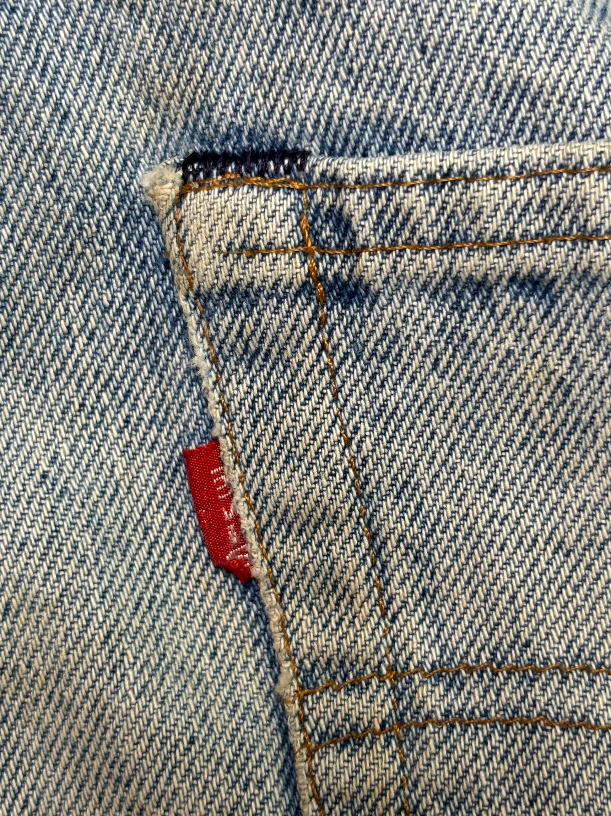 '81 Vintage Levis 505 Jeans w/Added Trim 30x30