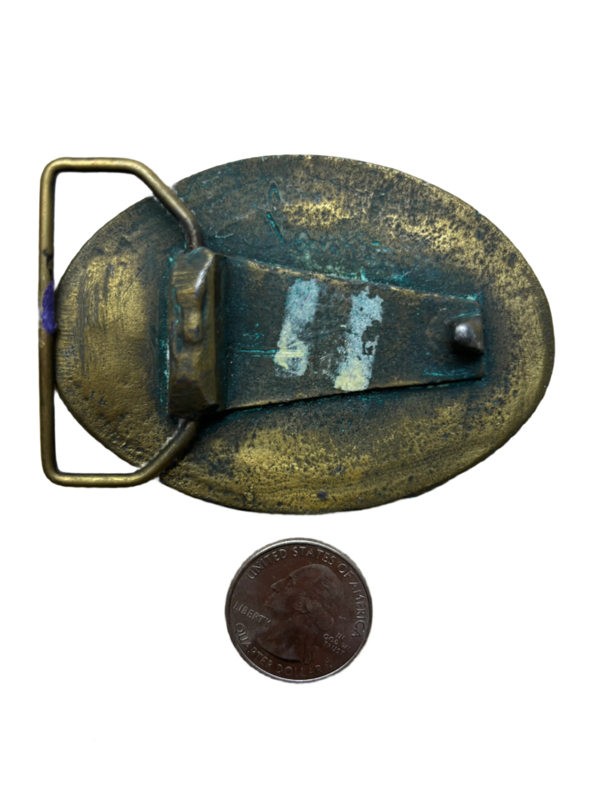 Vintage Brass Buffalo Nickel Belt Buckle