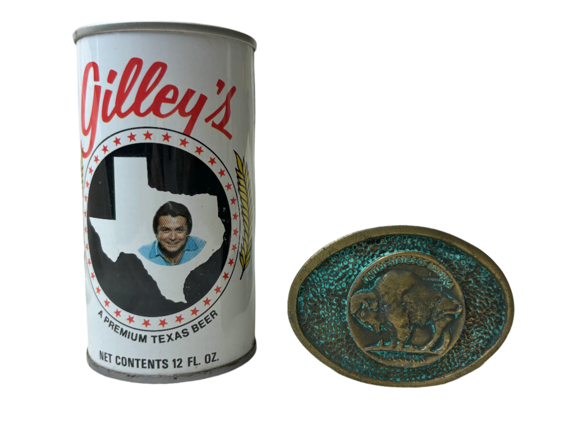 Vintage Brass Buffalo Nickel Belt Buckle