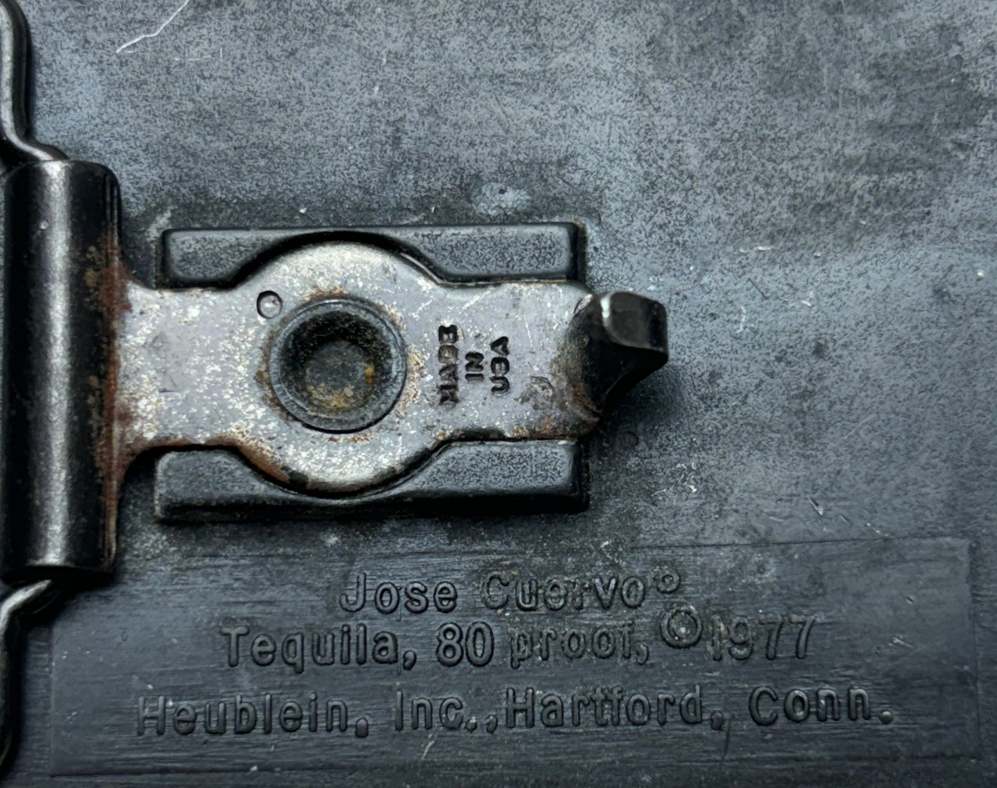 '77 Vintage Silver Rectangular Jose Cuervo Buckle