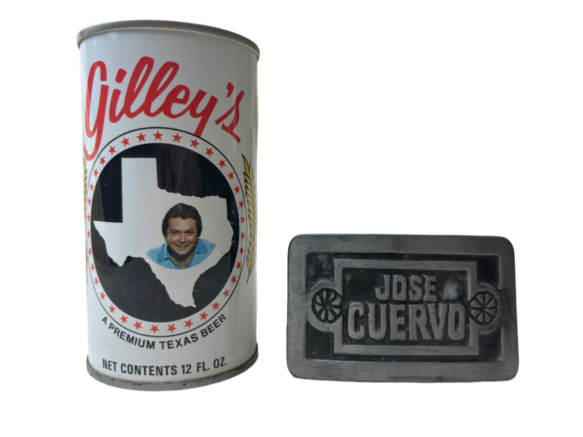 '77 Vintage Silver Rectangular Jose Cuervo Buckle