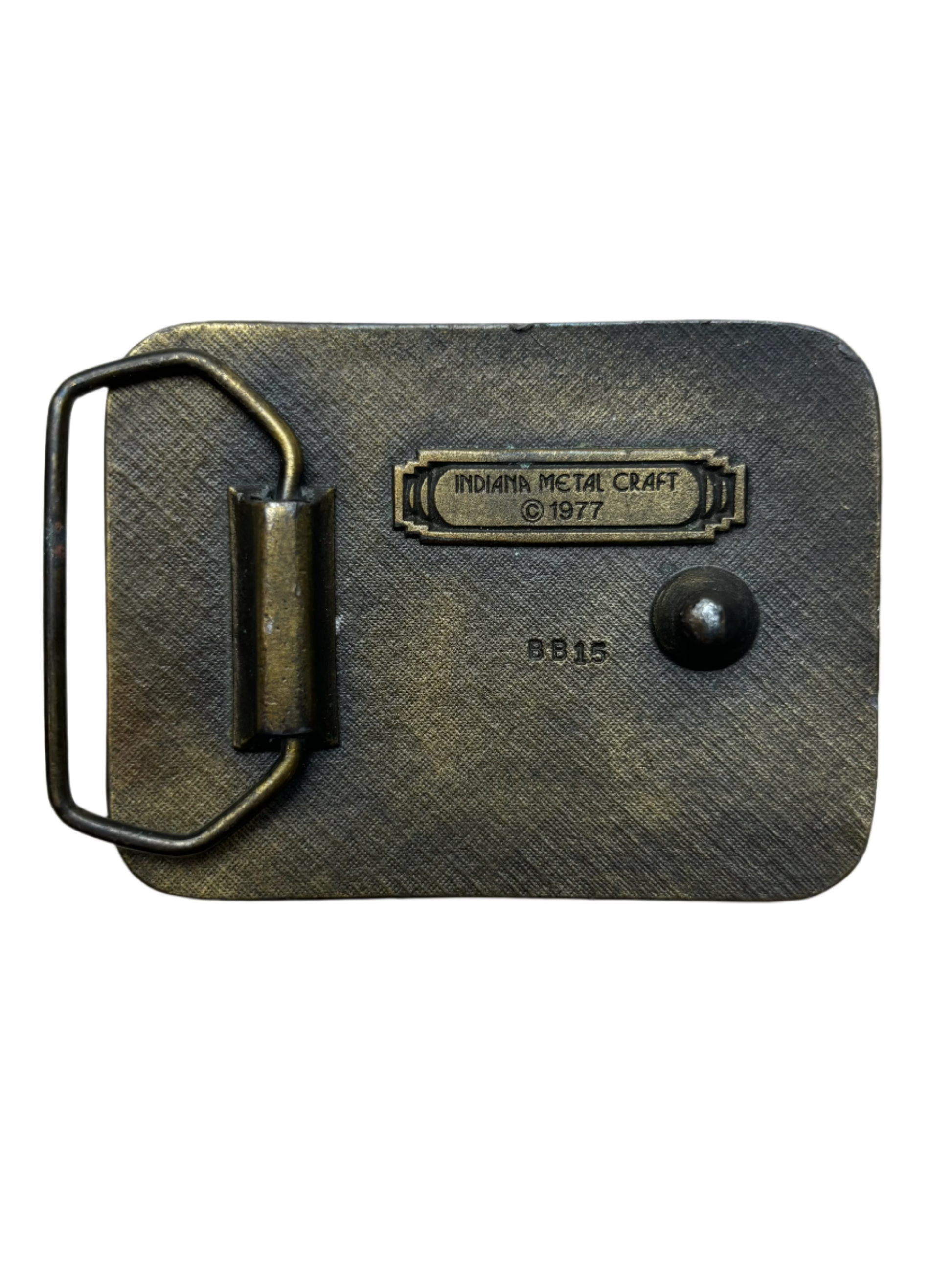 '77 Vintage Rectangle Colt 45 Indiana Metal Craft Buckle