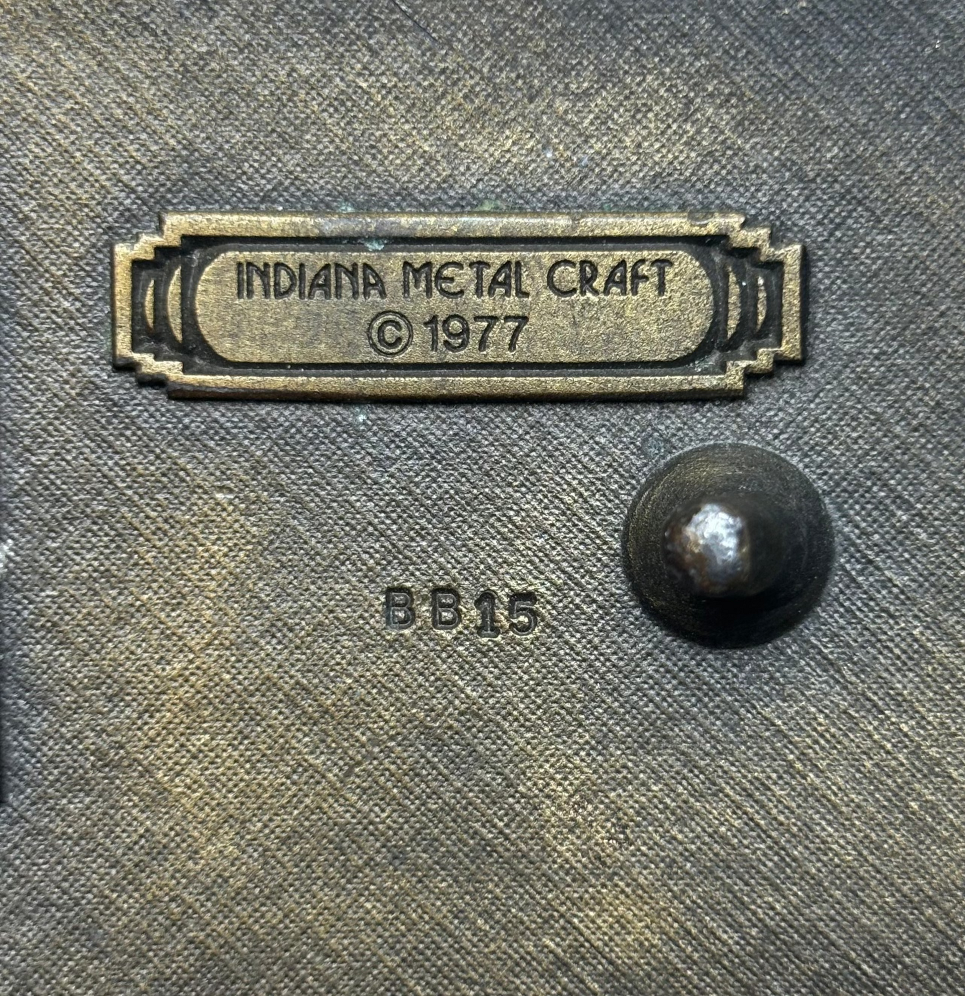 '77 Vintage Rectangle Colt 45 Indiana Metal Craft Buckle