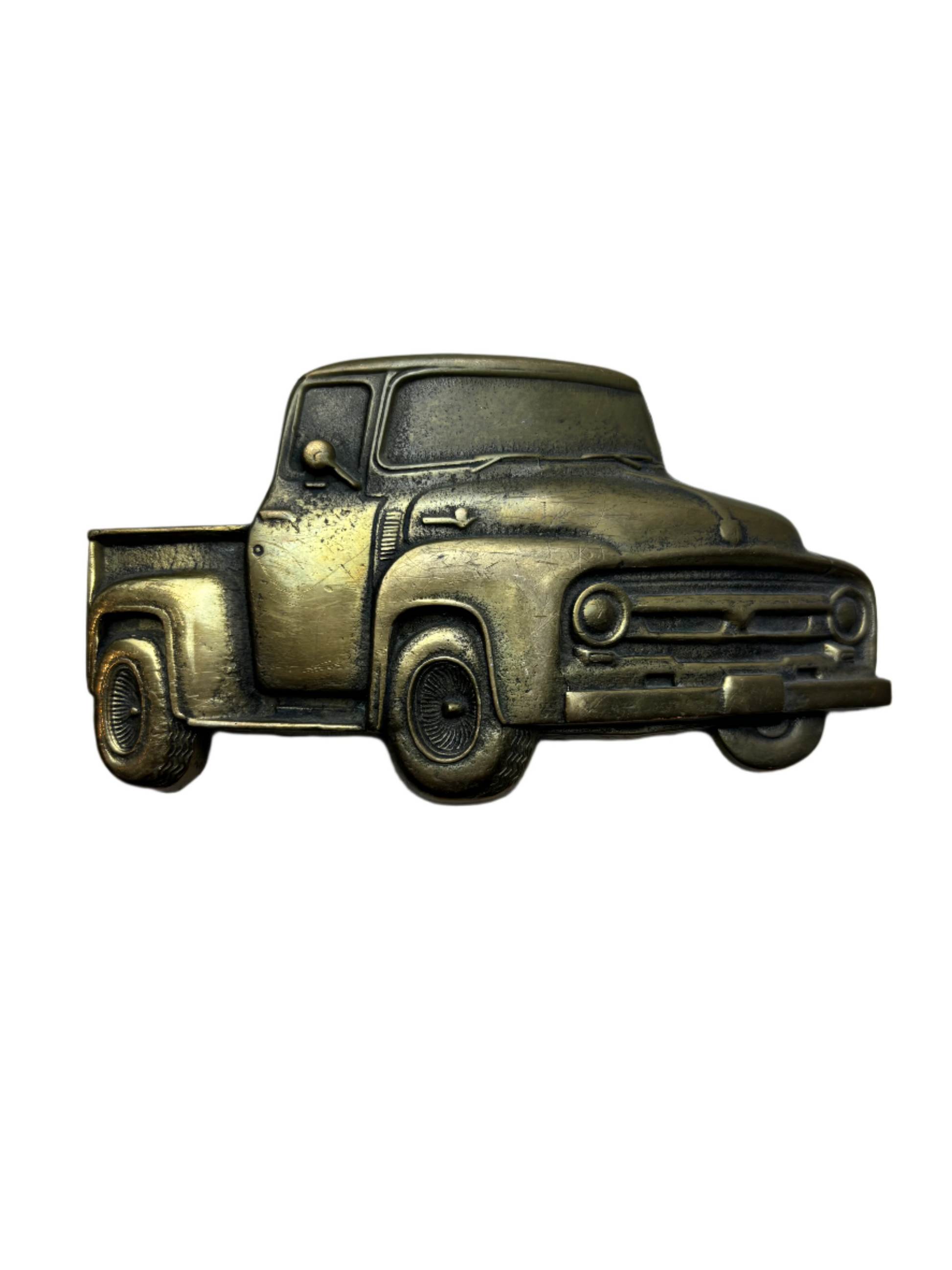 1979 Vintage Brass Baron Old Ford Truck Buckle