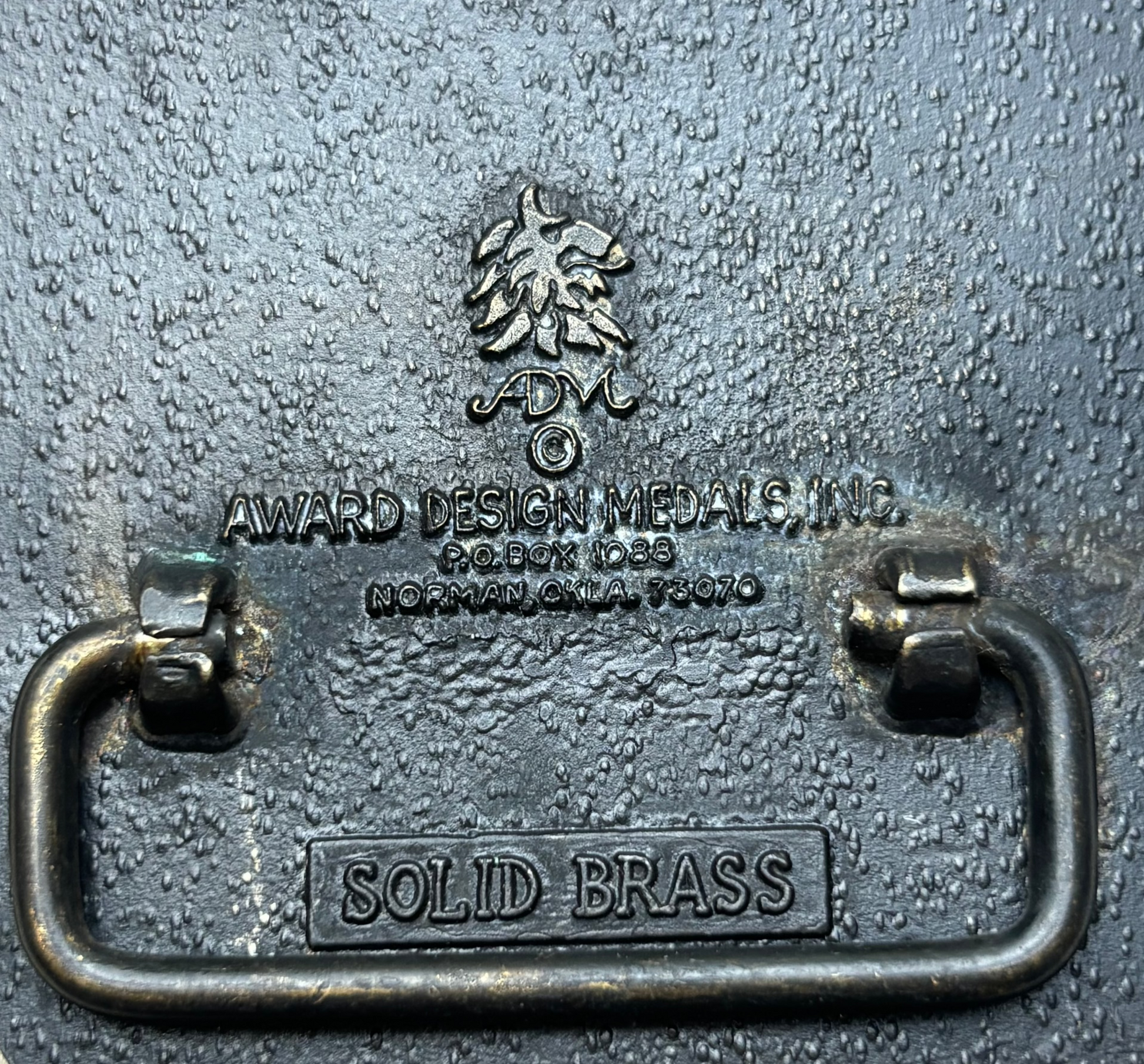 Vintage ADM Brass Initial "I" Buckle