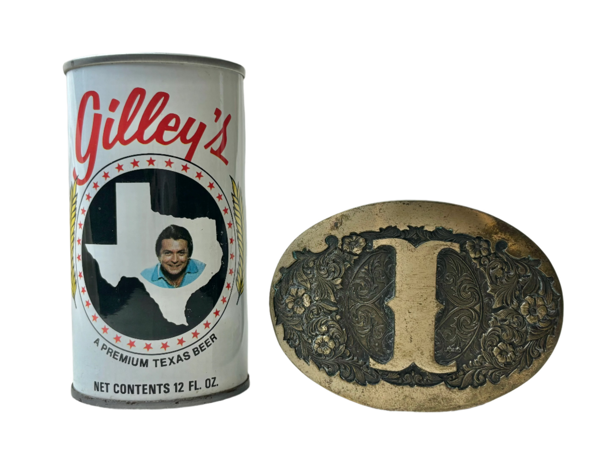 Vintage ADM Brass Initial "I" Buckle