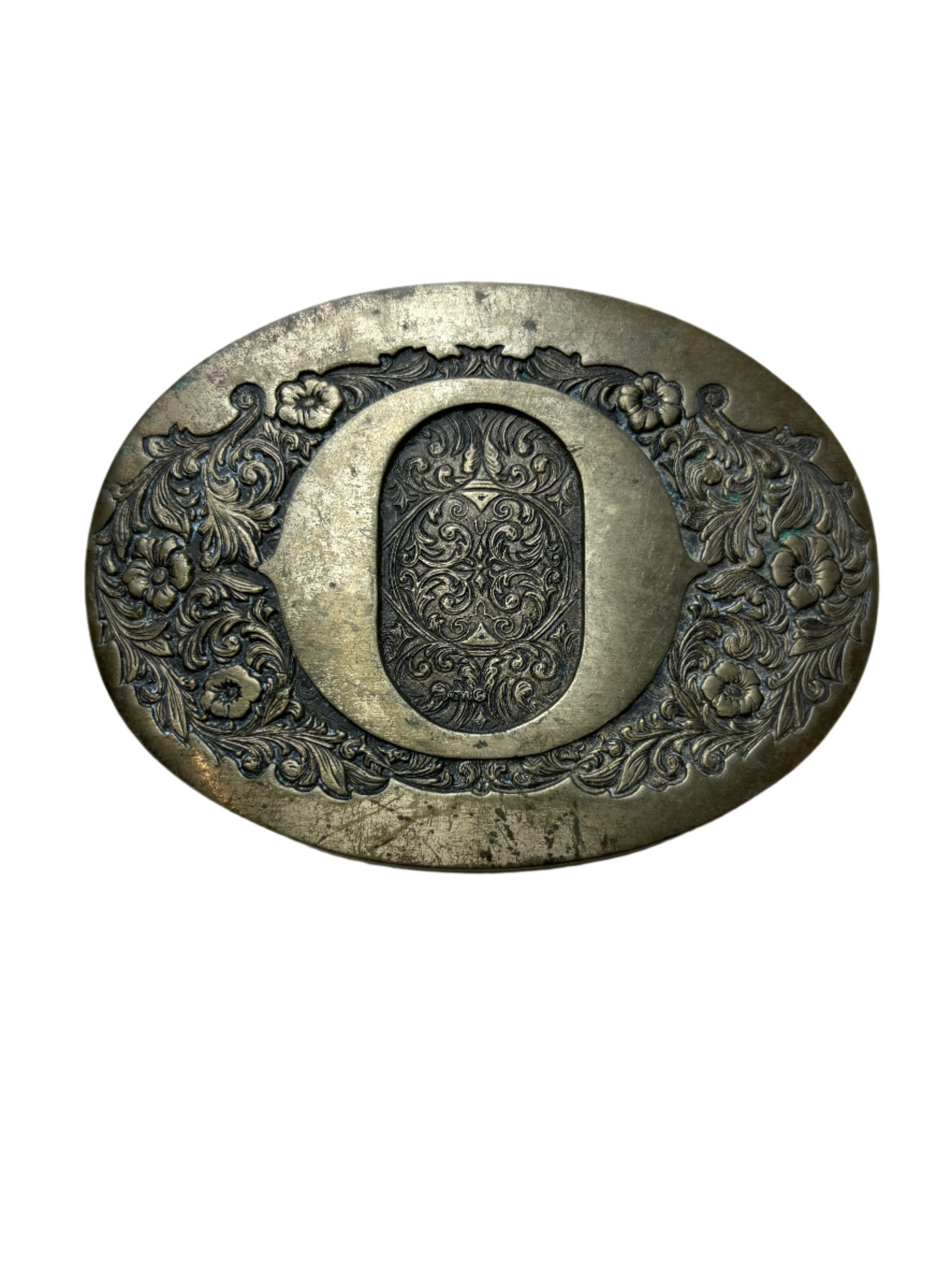 Vintage ADM Brass Initial "O" Buckle
