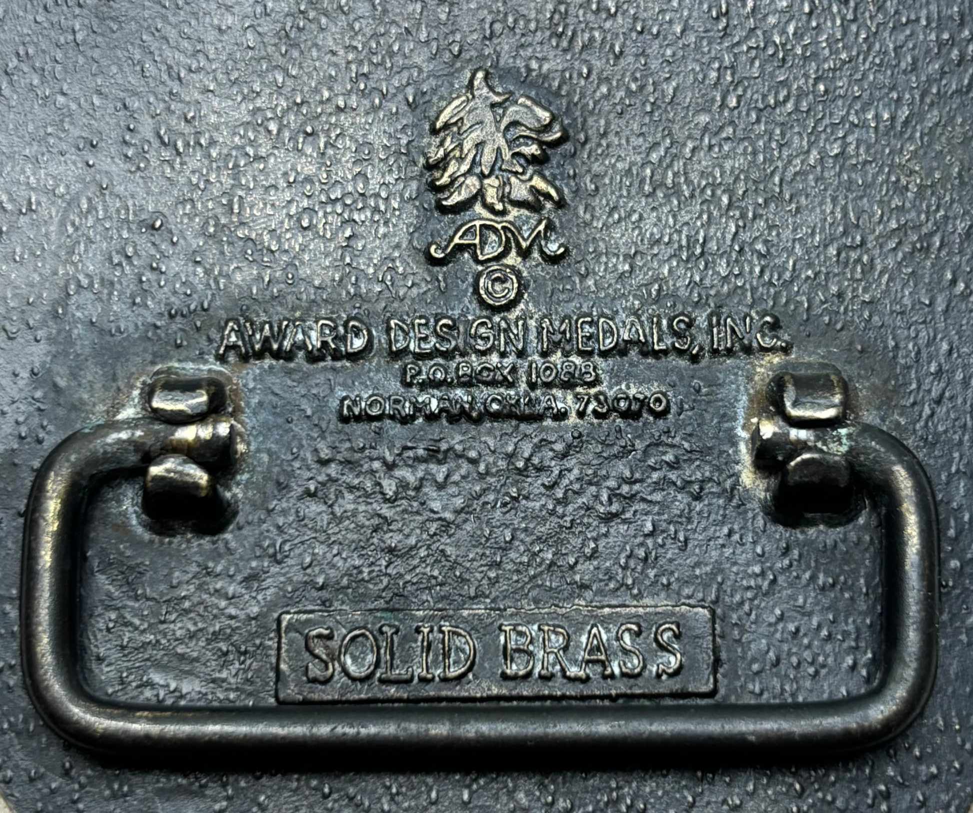 Vintage ADM Brass Initial "O" Buckle