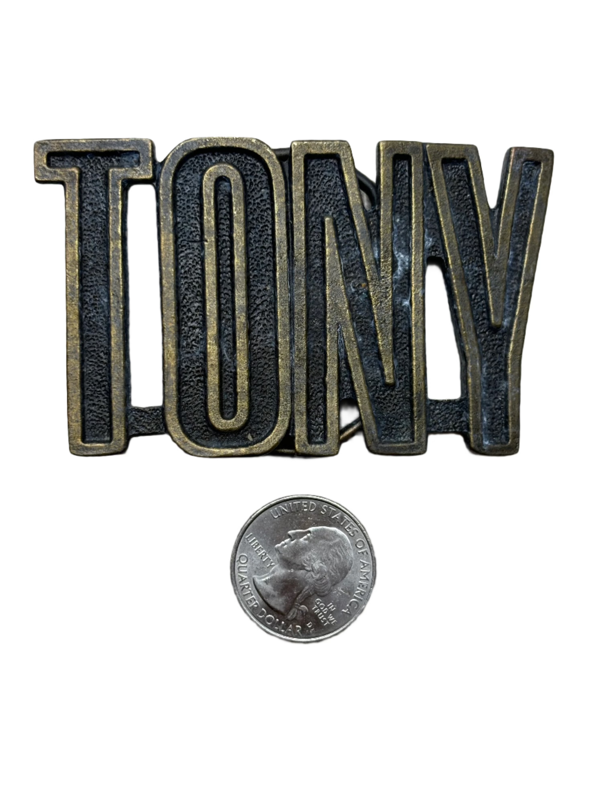 '79 Vintage Brass "Tony" Buckle