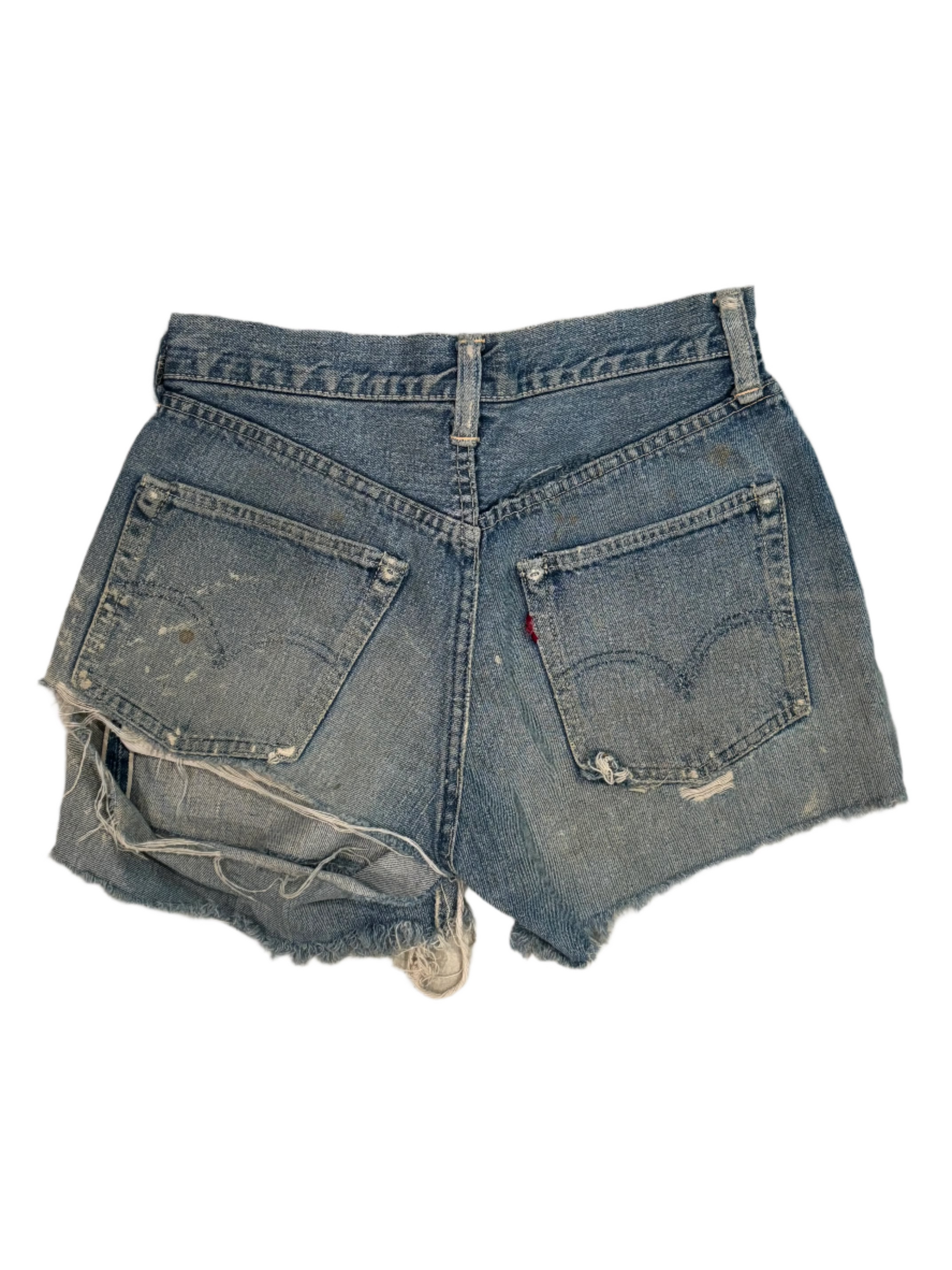 50s/60s Vintage Levis 501 Selvedge Cut Off Jean Shorts 26"